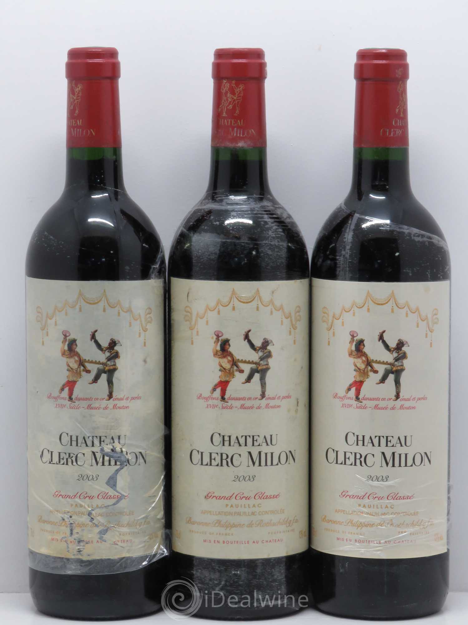 Château Clerc Milon 5ème Grand Cru Classé 2003 - Lot de 6 bouteilles - 2