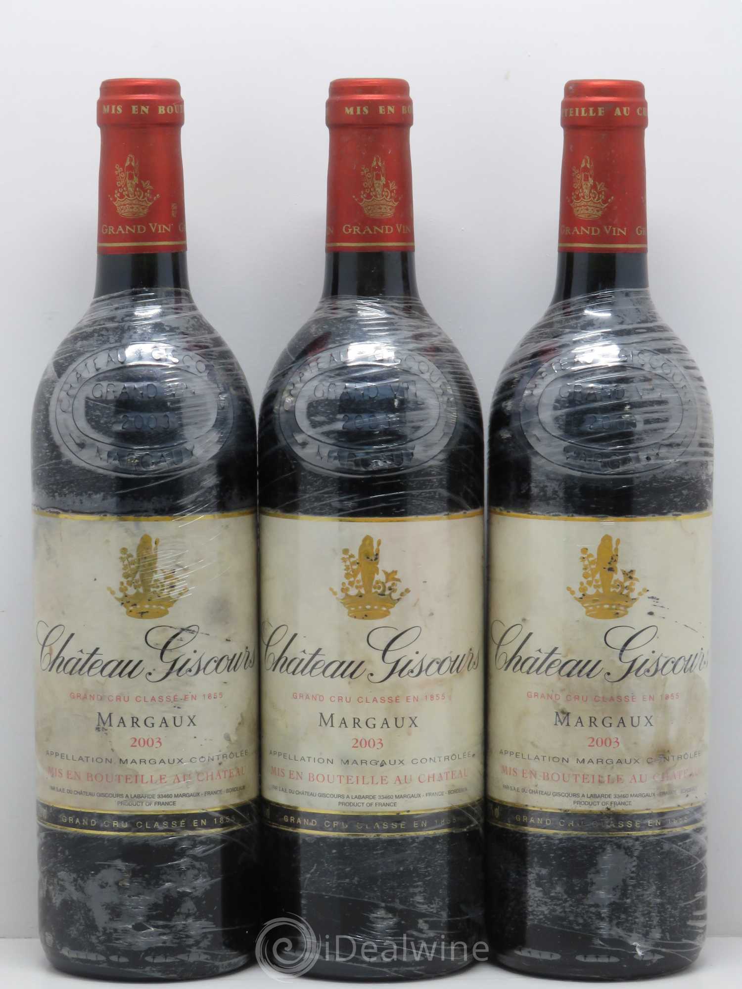 Château Giscours 3ème Grand Cru Classé 2003 - Lot de 3 bouteilles - 0