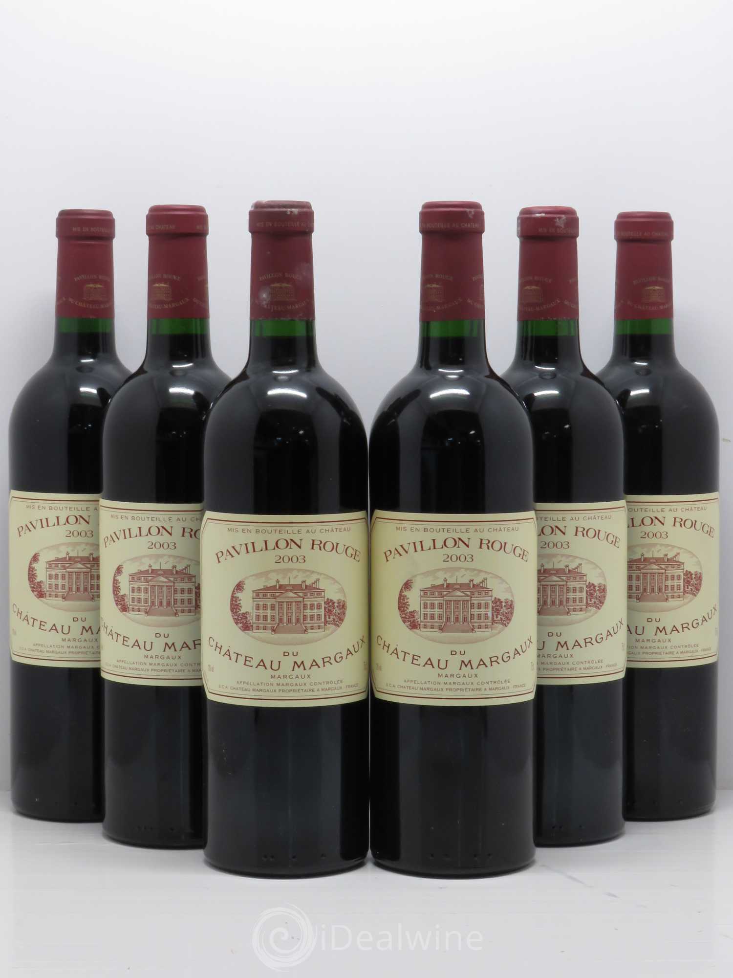 Pavillon Rouge du Château Margaux Second Vin 2003 - Lot de 6 bouteilles - 0