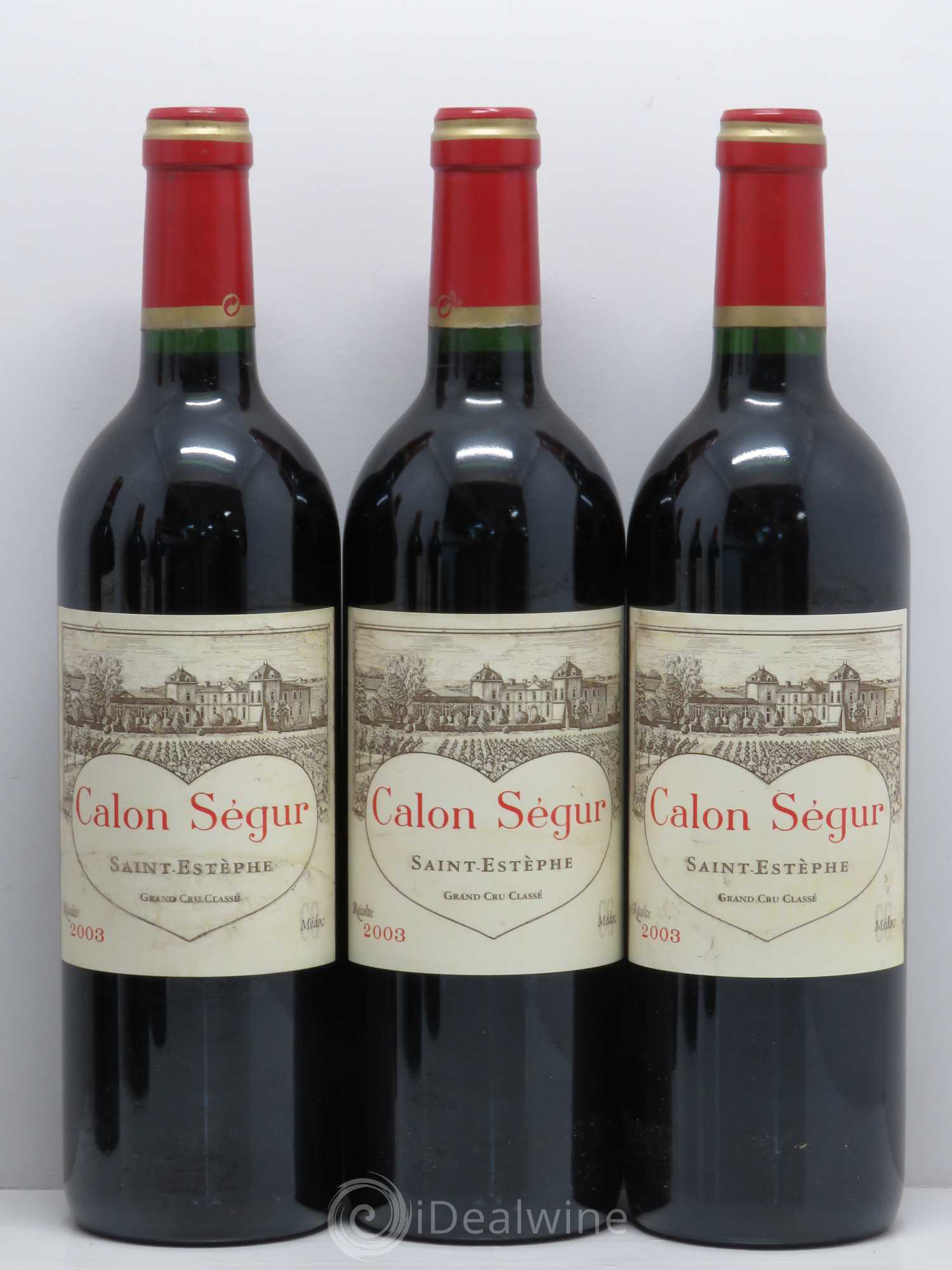 Château Calon Ségur 3ème Grand Cru Classé 2003 - Lot de 6 bouteilles - 1