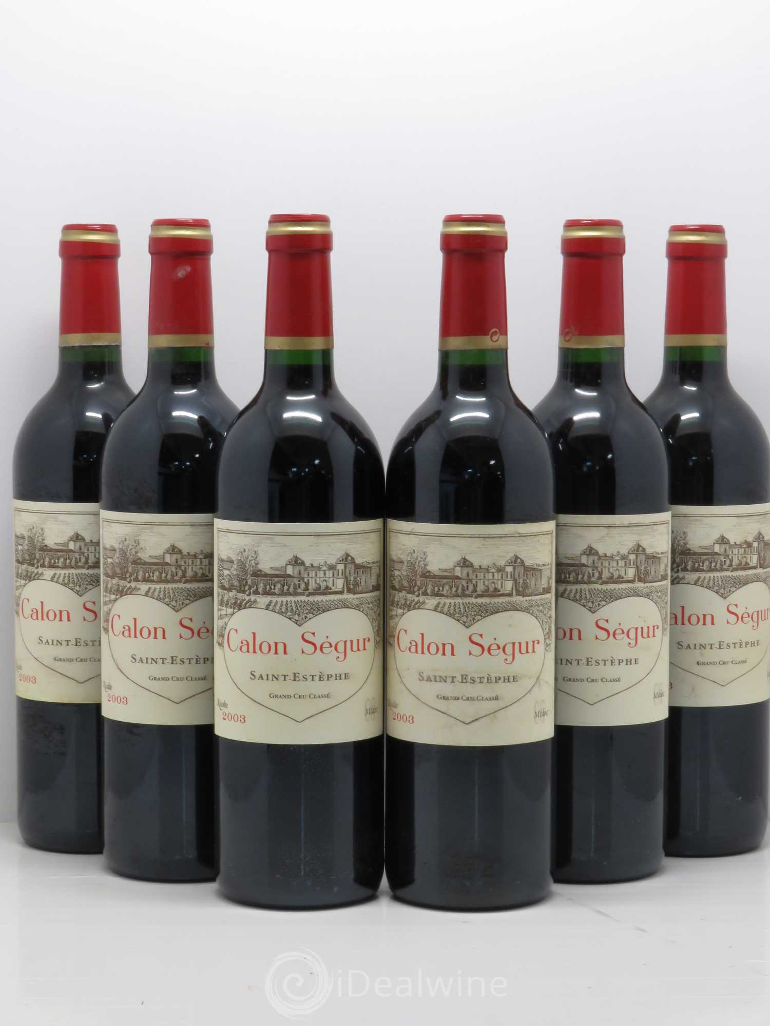 Château Calon Ségur 3ème Grand Cru Classé 2003 - Lot de 6 bouteilles - 0