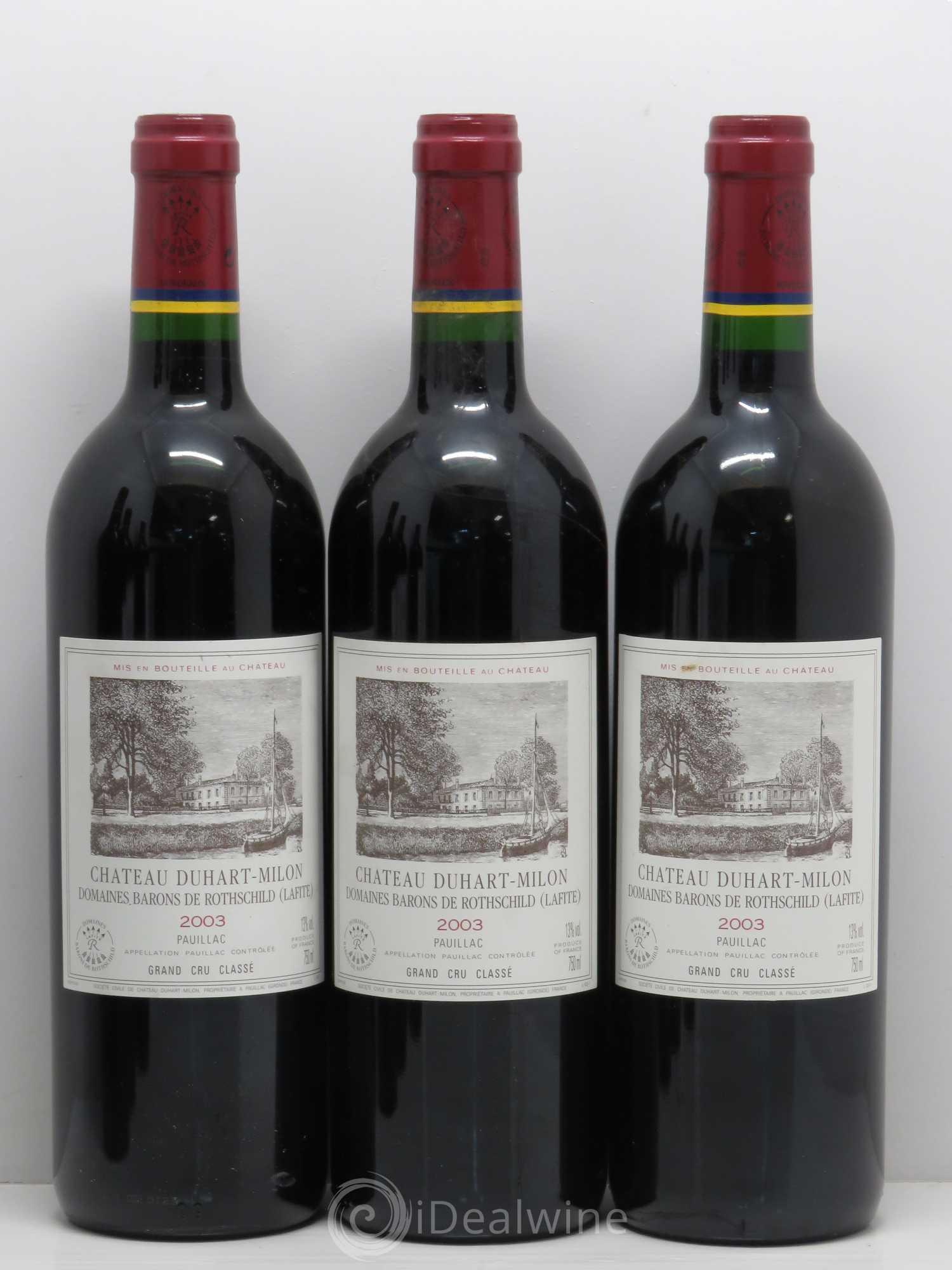 Château Duhart-Milon 4ème Grand Cru Classé 2003 - Lot de 6 bouteilles - 1