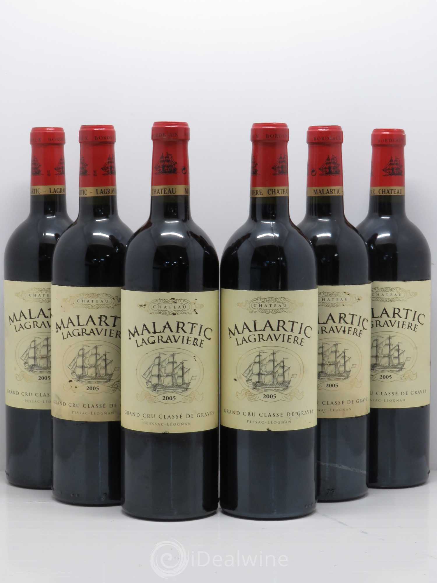 Château Malartic-Lagravière Cru Classé de Graves 2005 - Lot de 6 bouteilles - 0