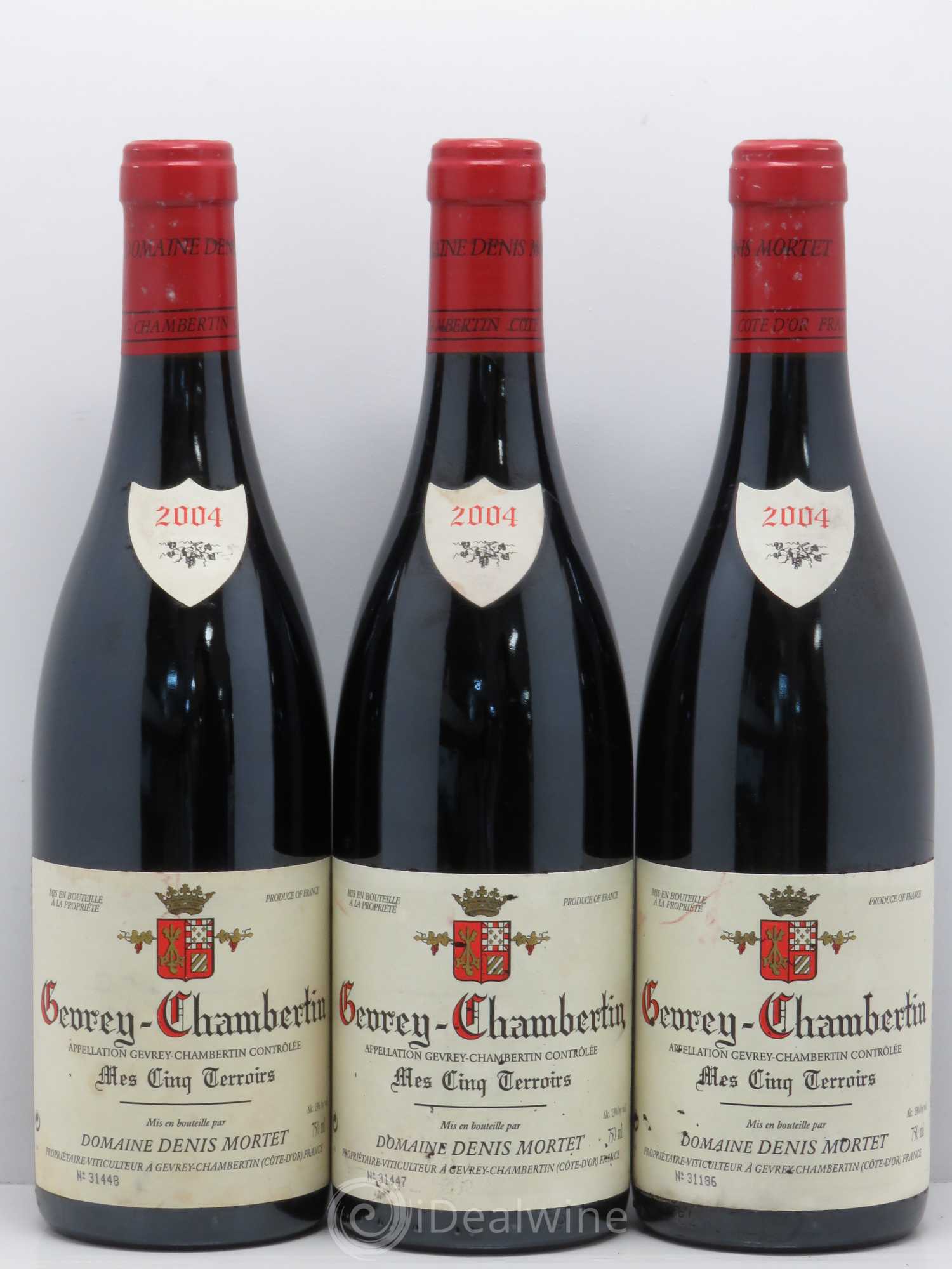 Gevrey-Chambertin Mes Cinq Terroirs Denis Mortet (Domaine) 2004 - Lot de 3 bouteilles - 0