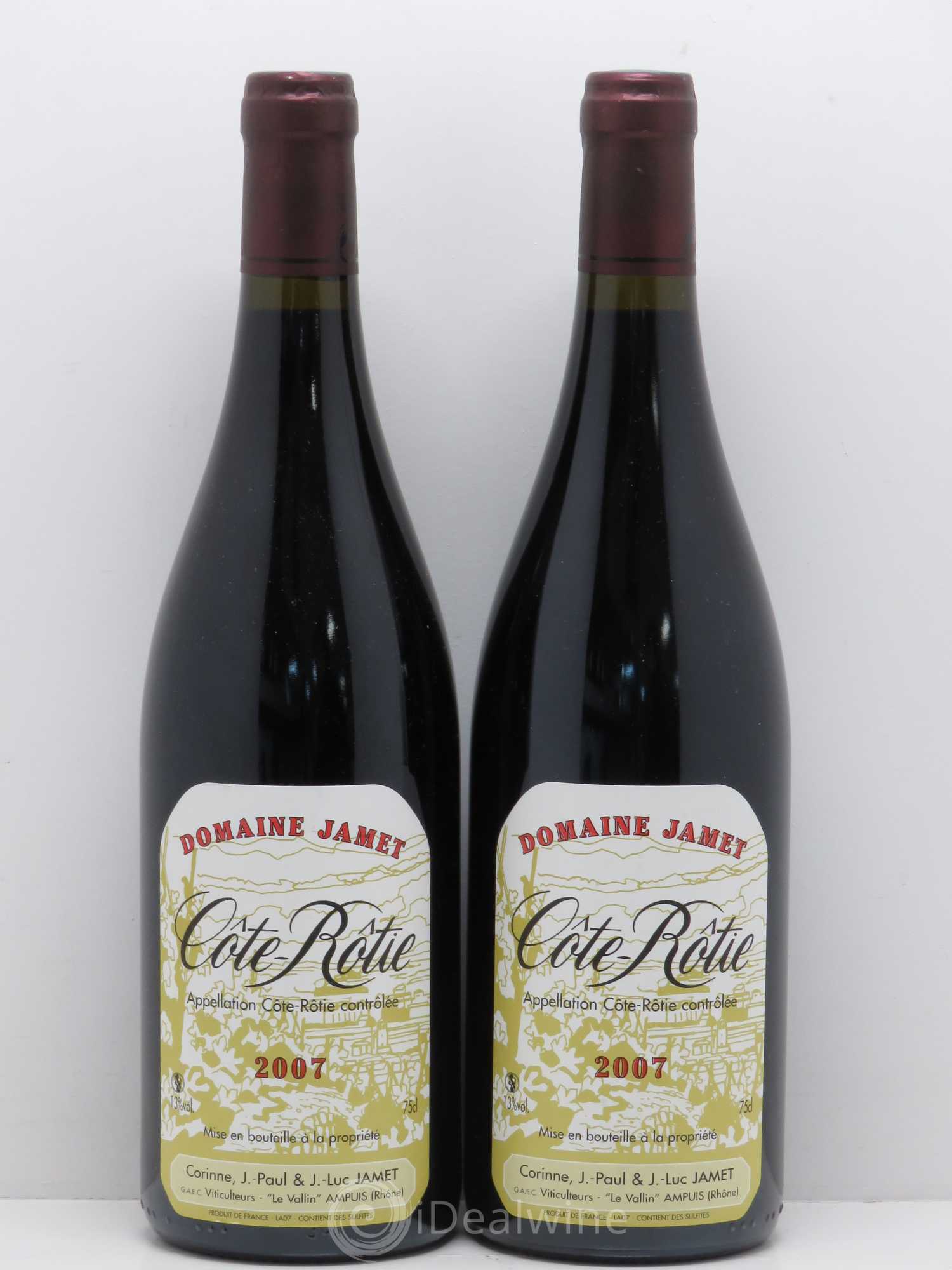 Côte-Rôtie Jamet (Domaine) 2007 - Lot de 2 bouteilles - 0