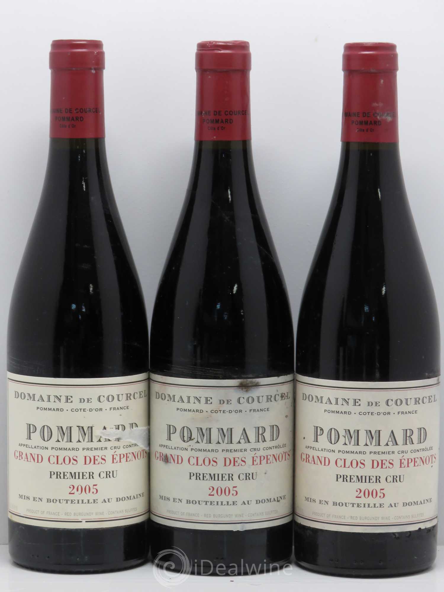 Pommard 1er Cru Grand Clos des Epenots de Courcel (Domaine) 2005 - Lot de 5 bouteilles - 1