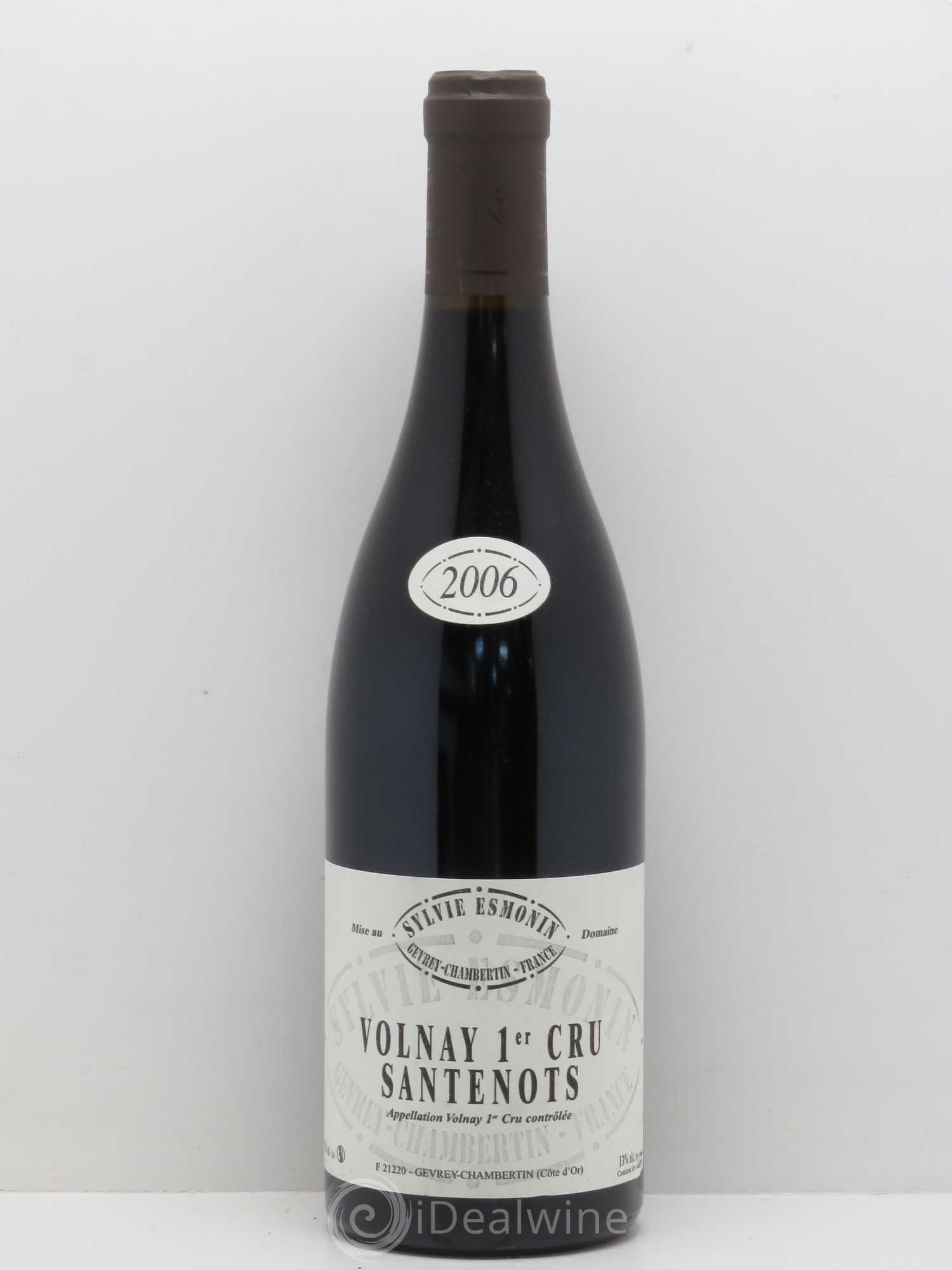 Volnay 1er Cru Santenots Sylvie Esmonin 2006 - Lot de 1 bouteille - 0