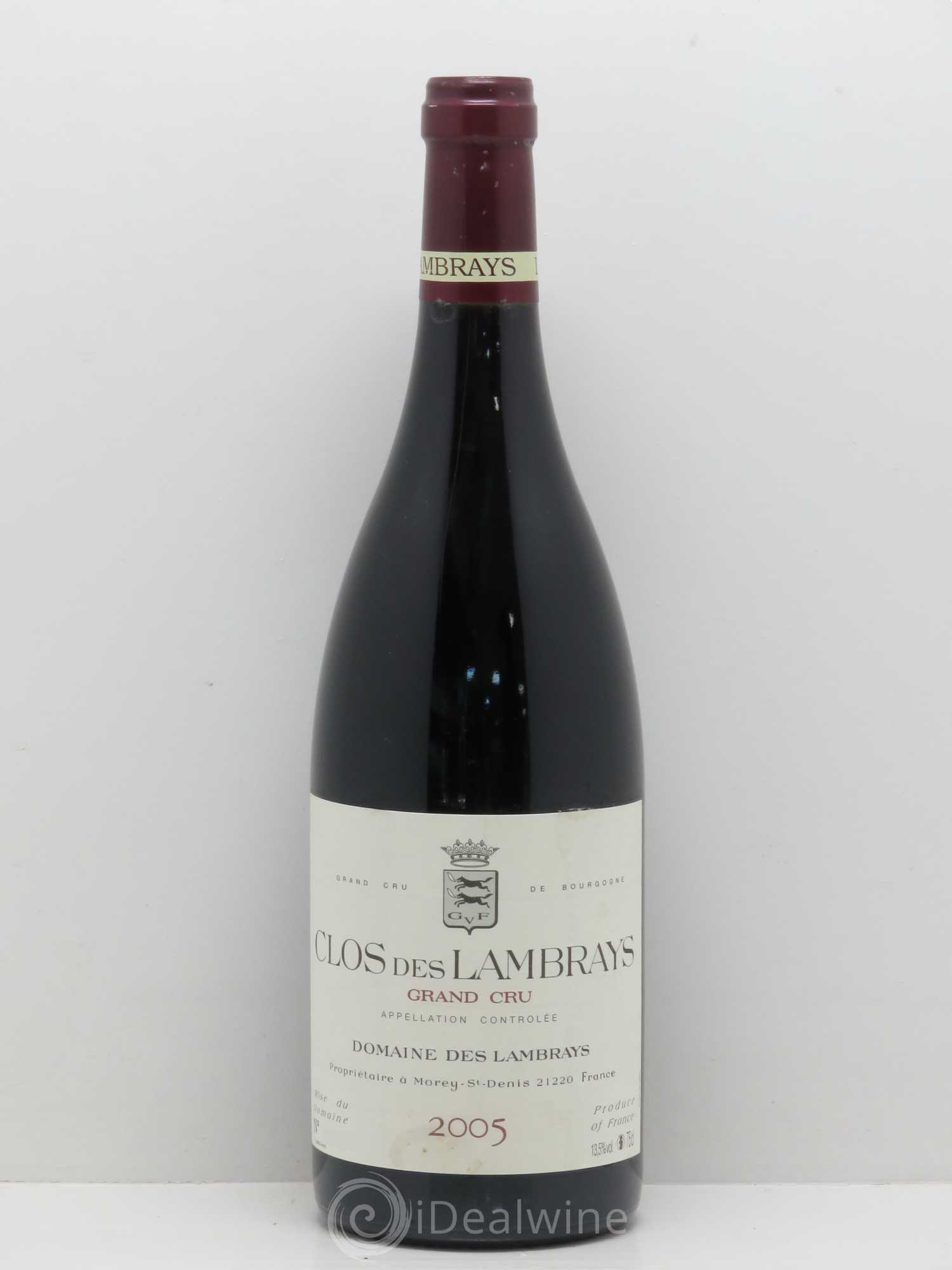 Clos des Lambrays Grand Cru Domaine des Lambrays 2005 - Lot de 1 bouteille - 0