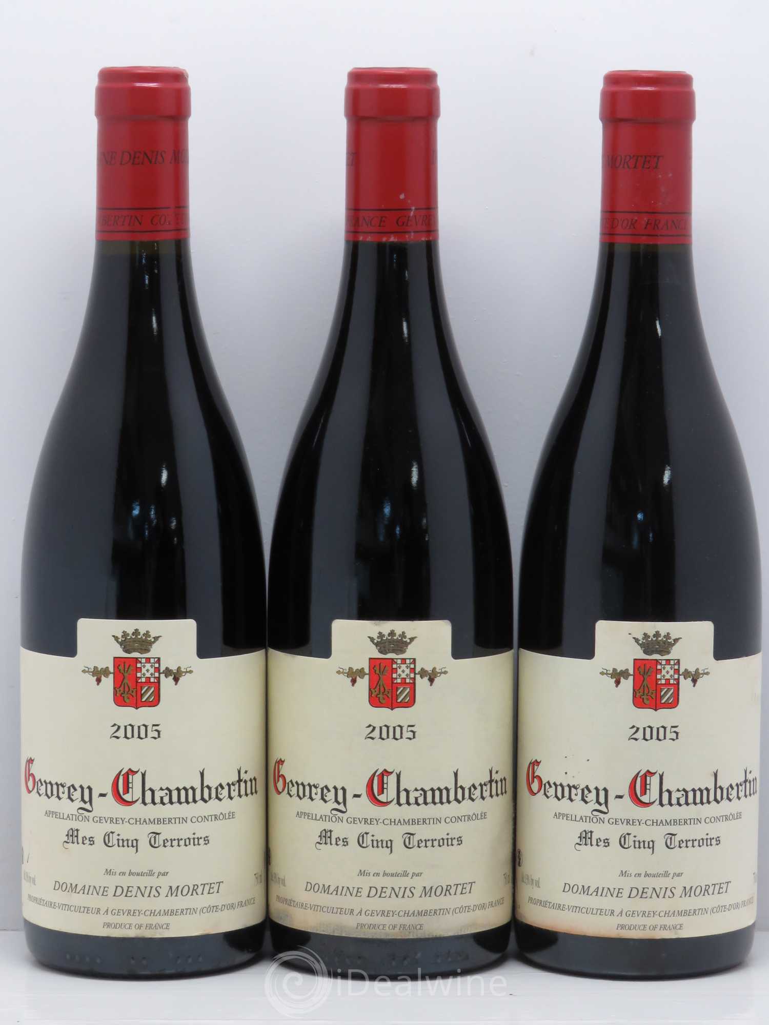 Gevrey-Chambertin Mes Cinq Terroirs Denis Mortet (Domaine) 2005 - Lot de 3 bouteilles - 0