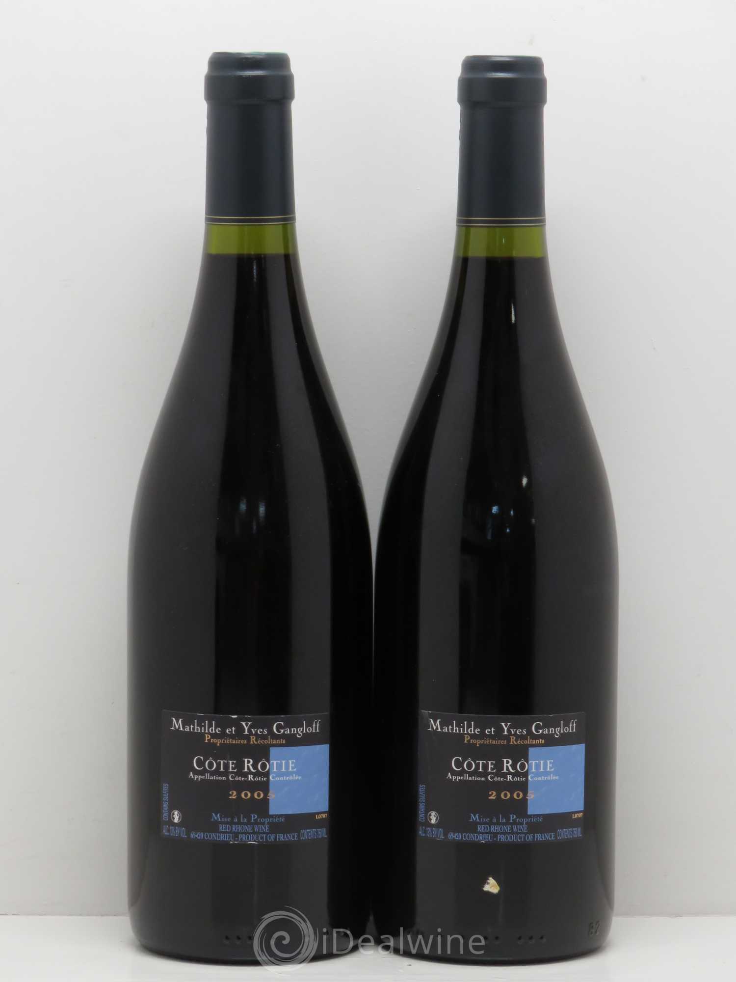 Côte-Rôtie La Barbarine Gangloff (Domaine) 2005 - Lot de 2 bouteilles - 1