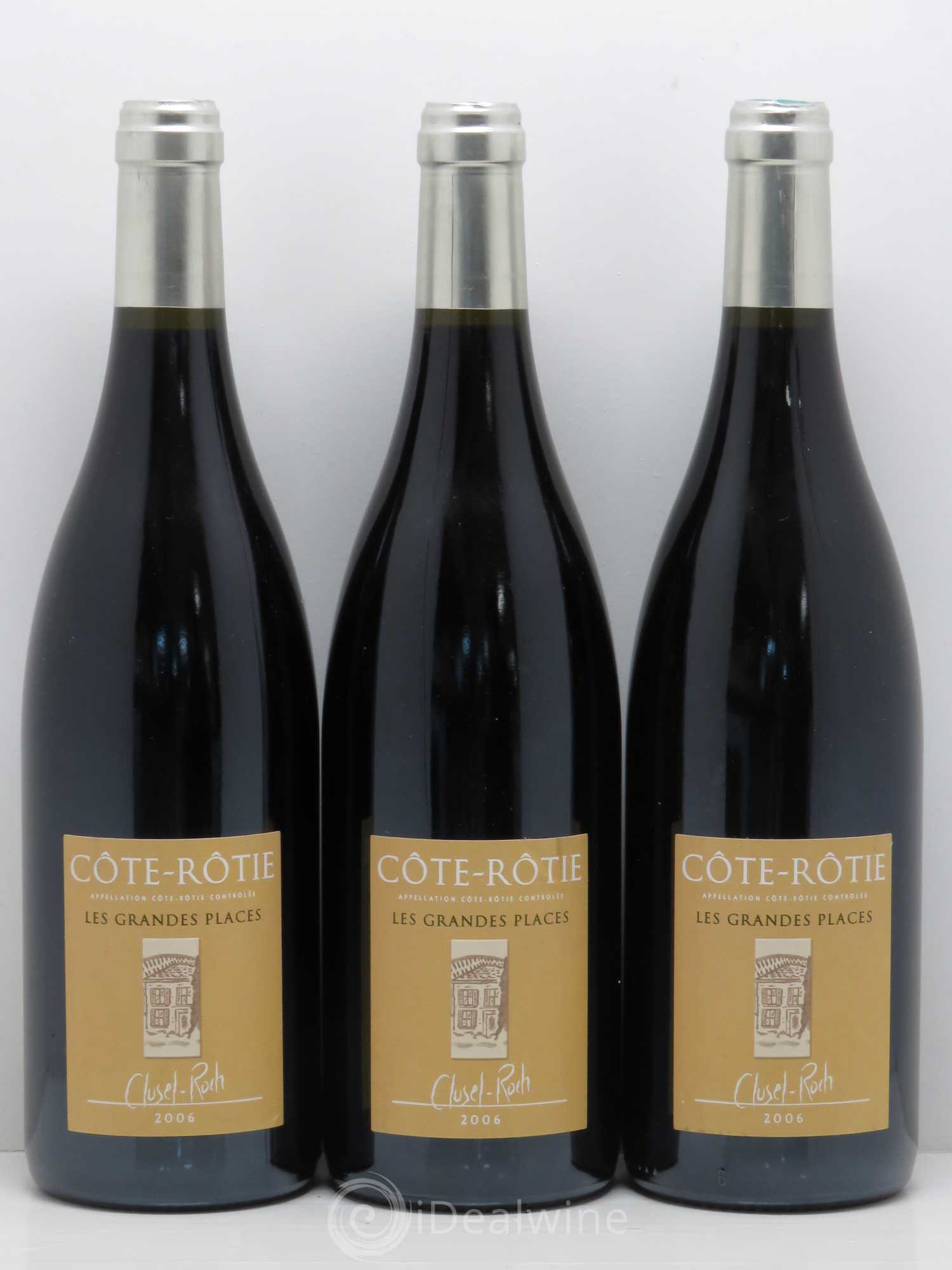 Côte-Rôtie Les Grandes Places Clusel-Roch 2006 - Lot de 3 bouteilles - 0