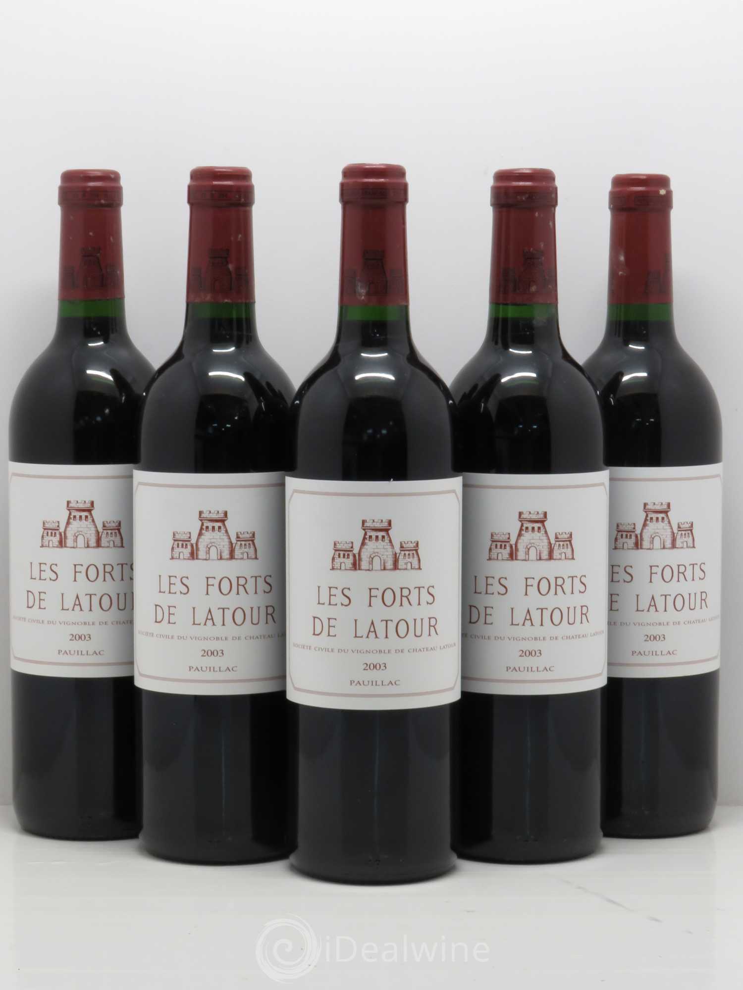 Les Forts de Latour Second Vin 2003 - Lot de 5 bouteilles - 0