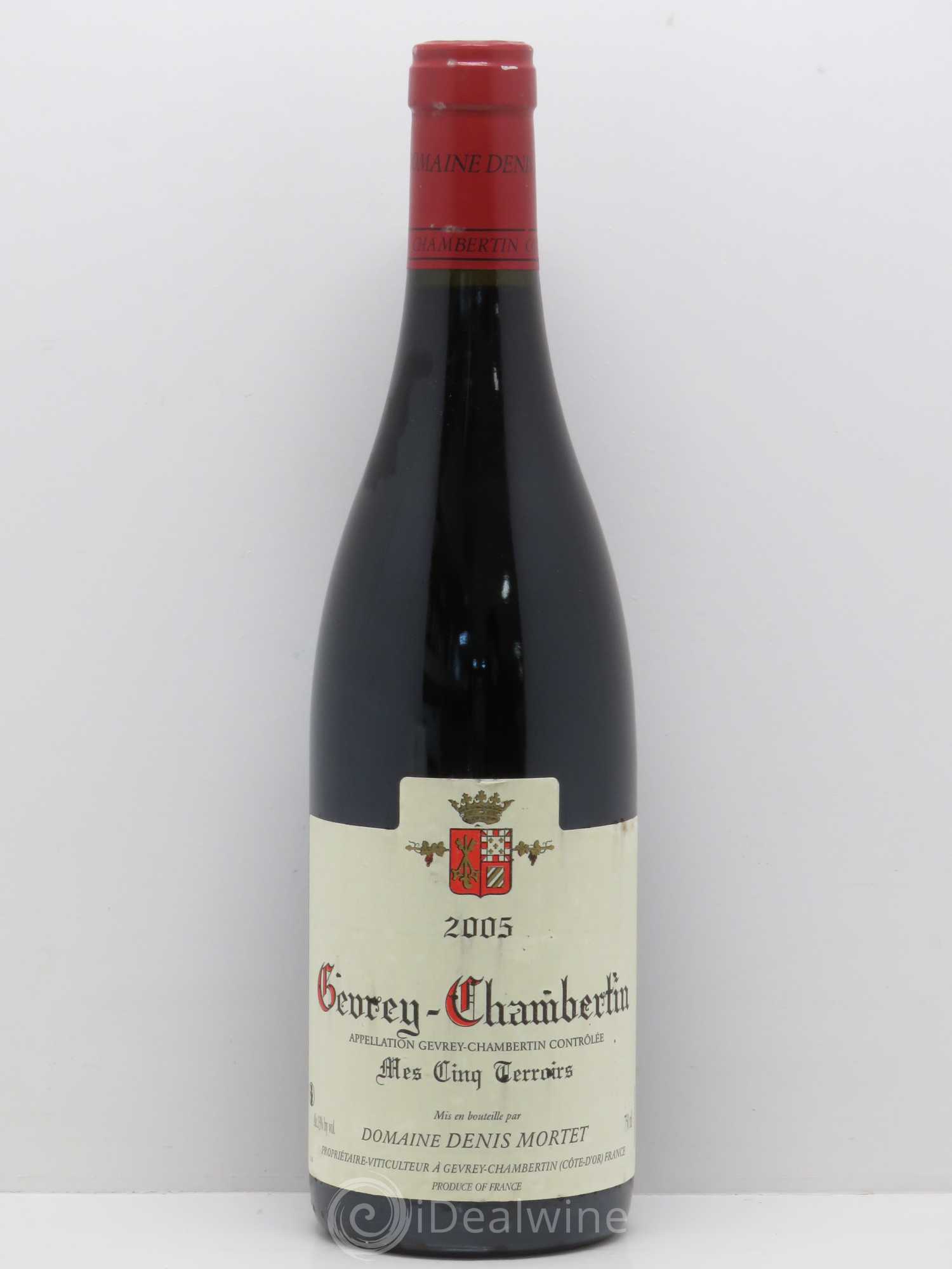 Gevrey-Chambertin Mes Cinq Terroirs Denis Mortet (Domaine) 2005 - Lot de 1 bouteille - 0