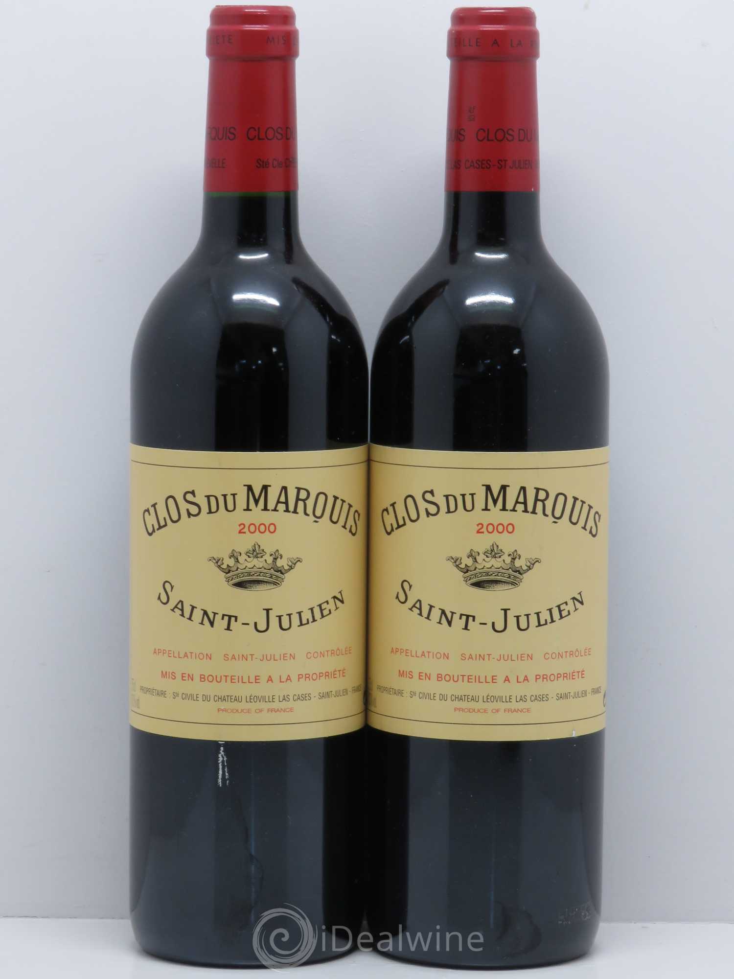 Clos du Marquis 2000 - Lot de 2 bouteilles - 0