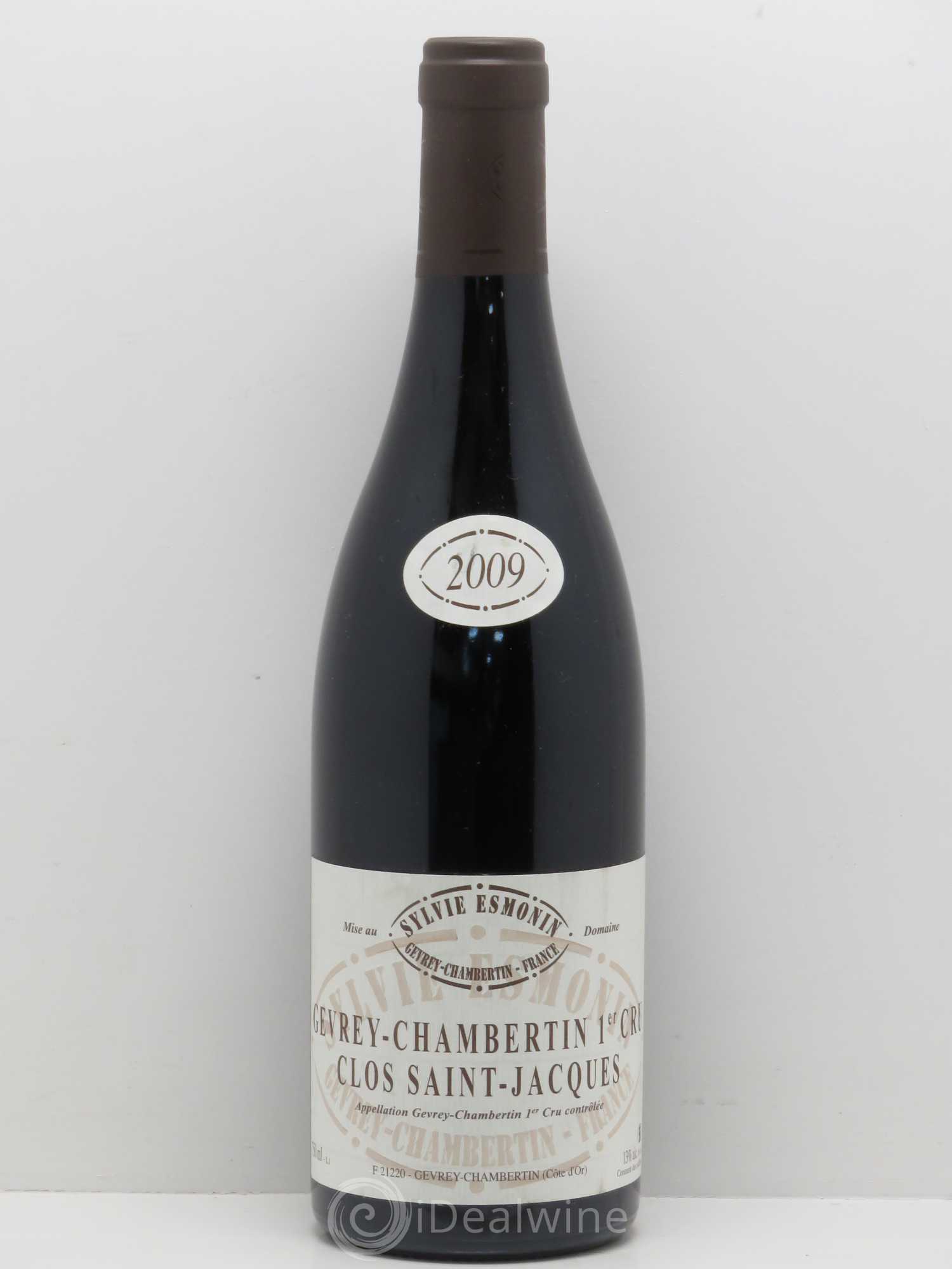 Gevrey-Chambertin 1er Cru Clos Saint Jacques Sylvie Esmonin 2009 - Lot de 1 bouteille - 0