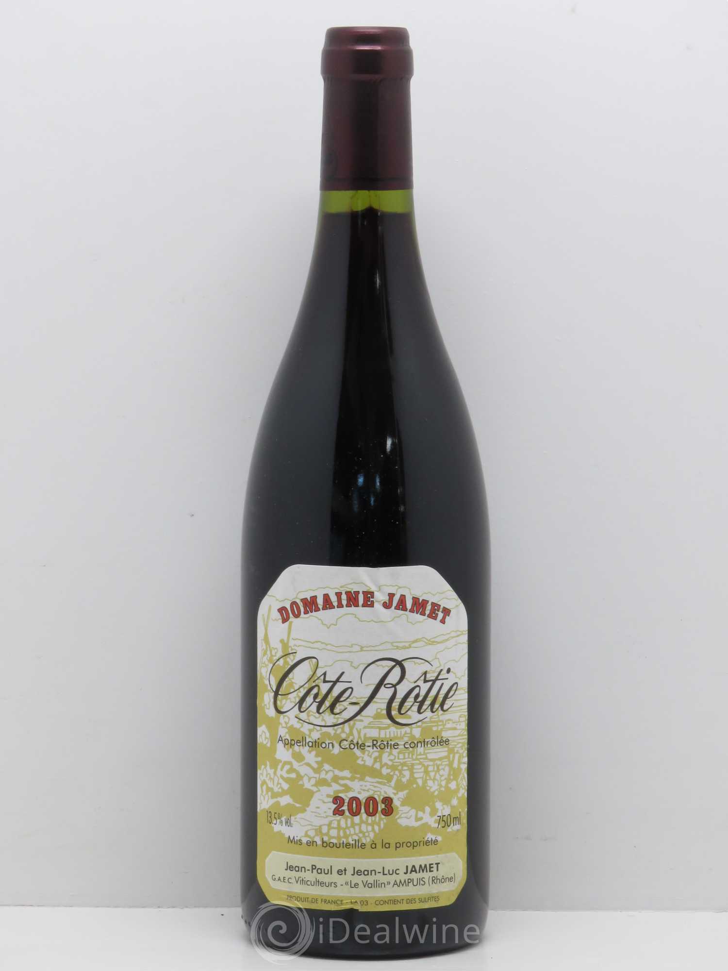 Côte-Rôtie Jamet (Domaine) 2003 - Lot de 1 bouteille - 0