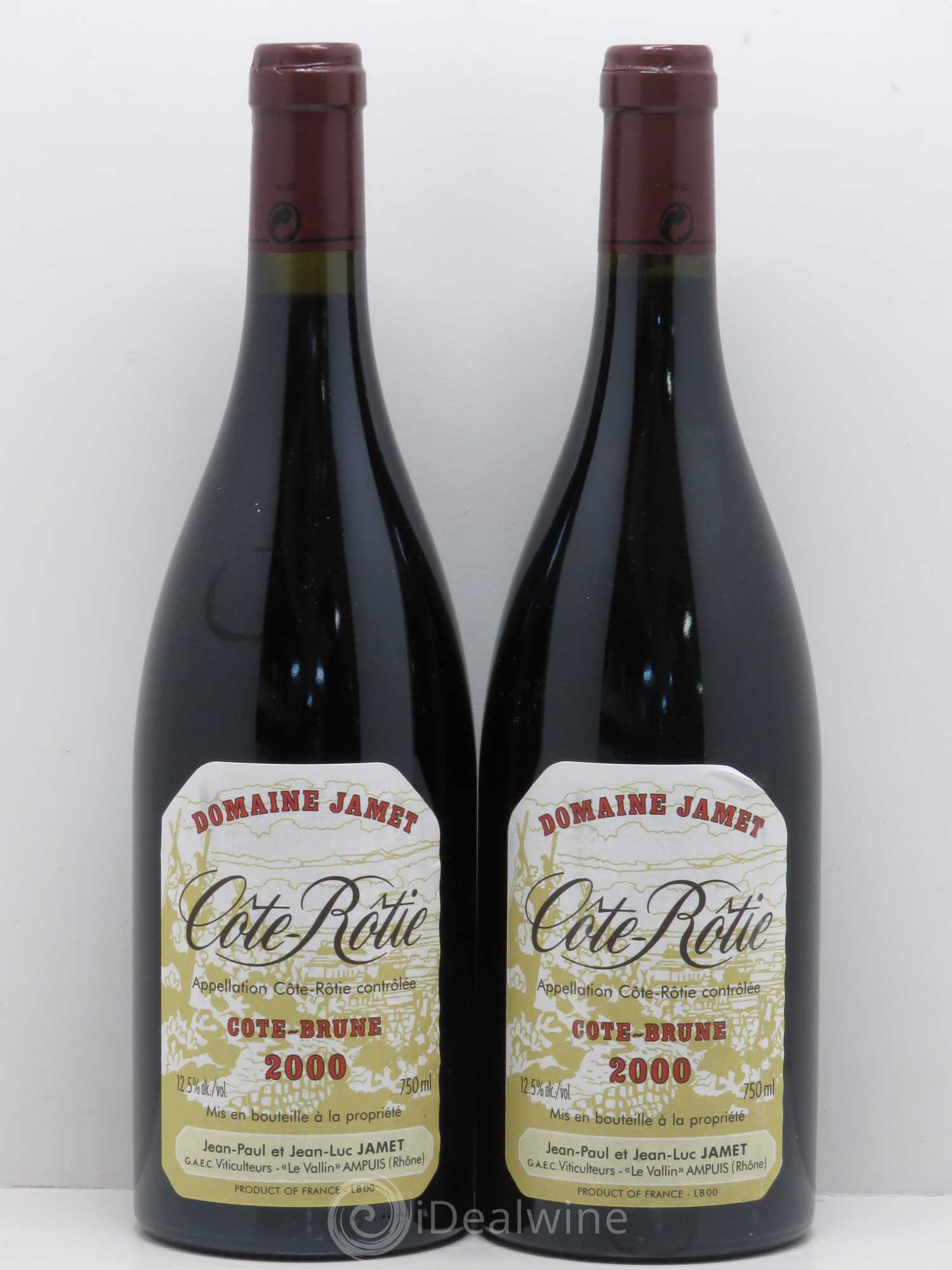 Côte-Rôtie Côte Brune Jamet (Domaine) 2000 - Lot de 2 bouteilles - 0