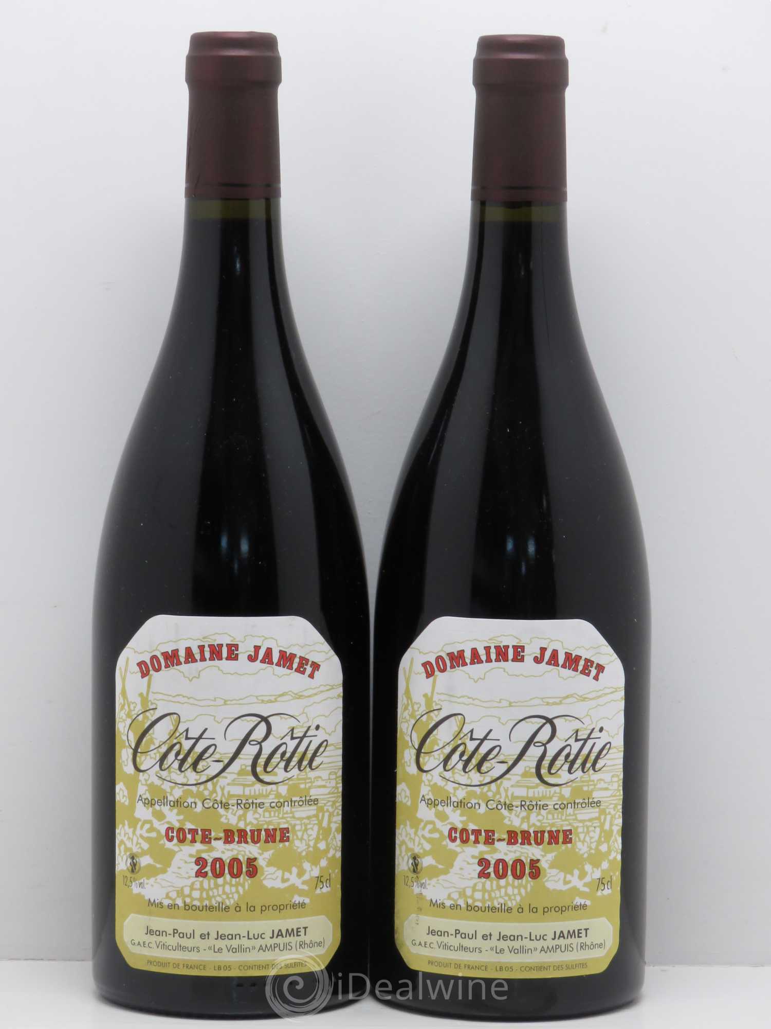 Côte-Rôtie Côte Brune Jamet (Domaine) 2005 - Lot de 2 bouteilles - 0