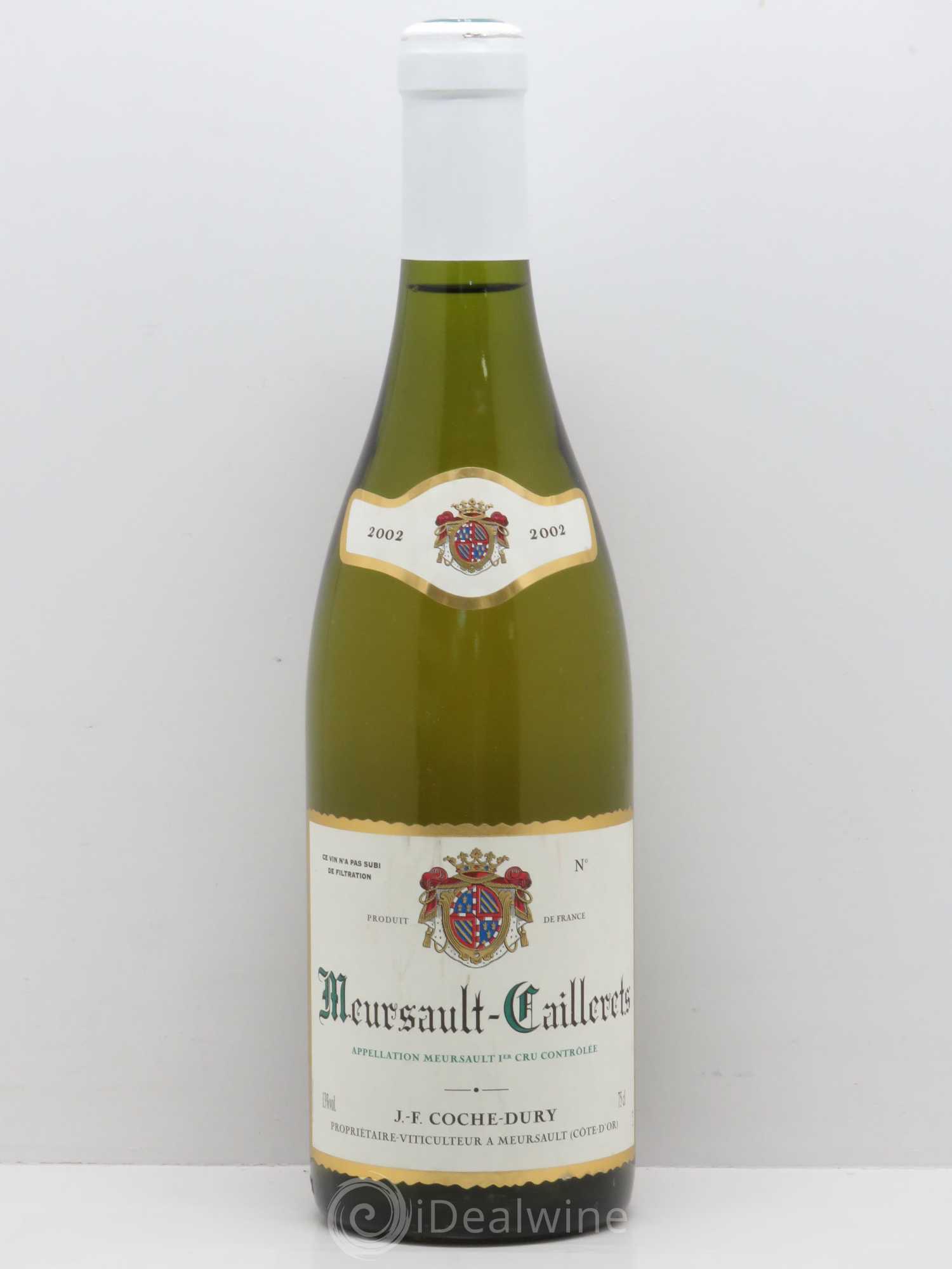 Meursault 1er Cru Caillerets Coche Dury (Domaine) 2002 - Lot de 1 bouteille - 0