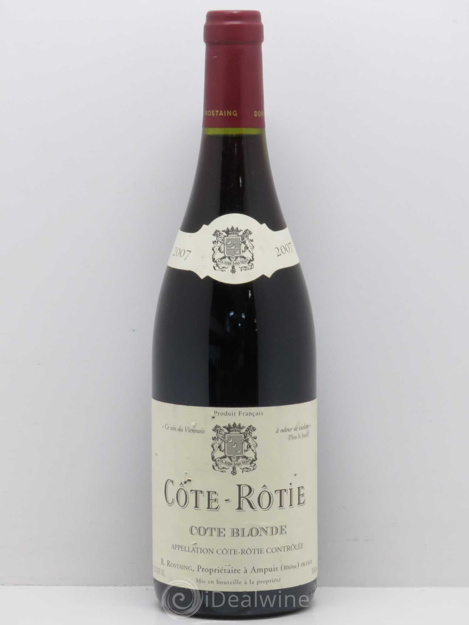Côte-Rôtie Côte Blonde René Rostaing 2007 - Lot of 1 bottle - 0