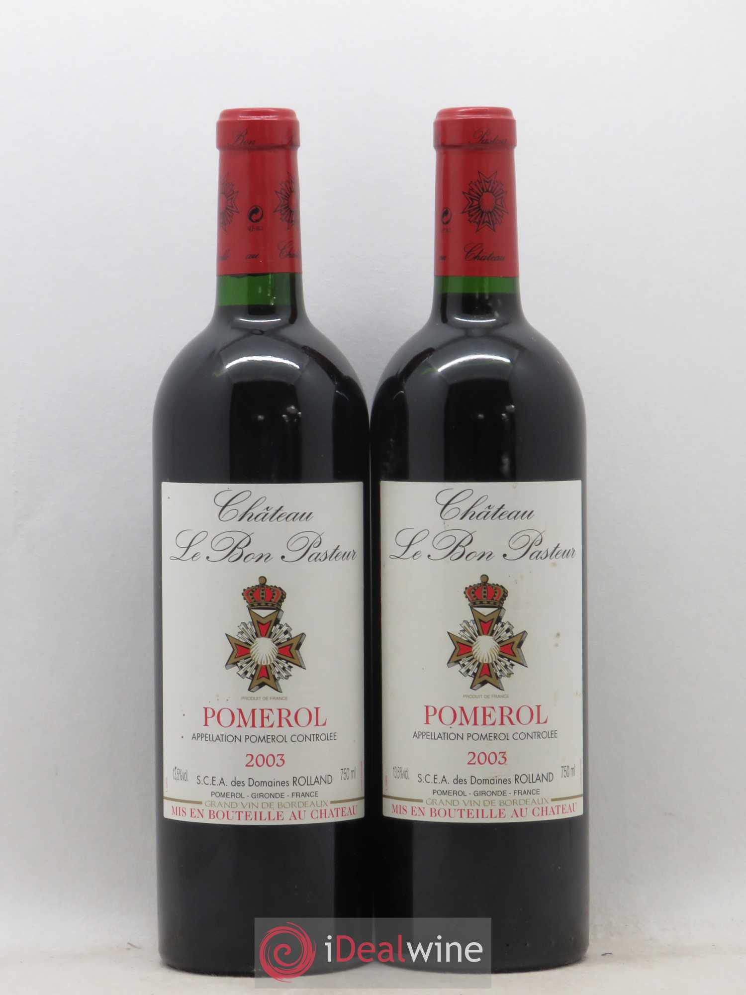 Château le Bon Pasteur 2003 - Lot de 2 bouteilles - 0