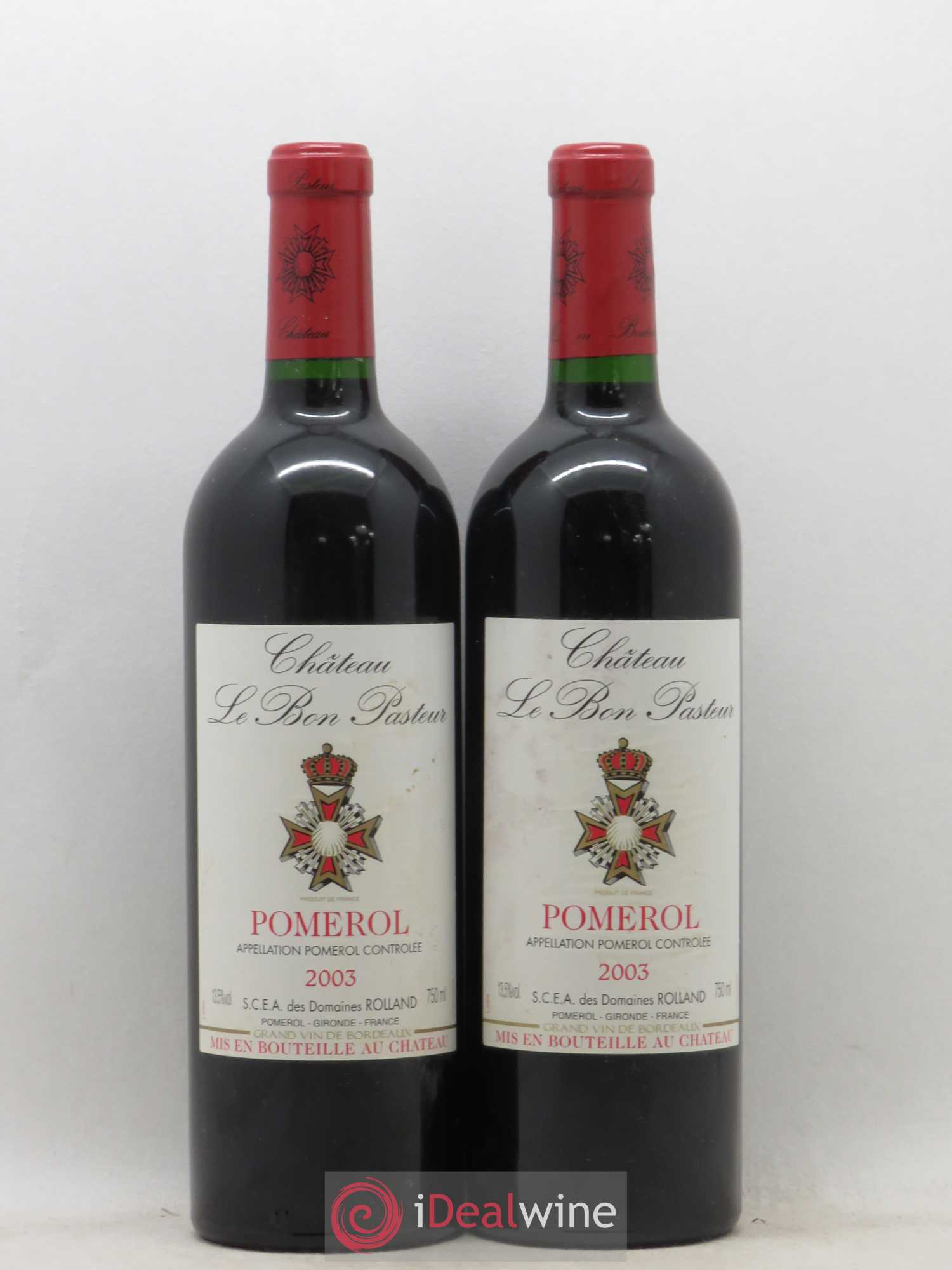 Château le Bon Pasteur 2003 - Lot de 2 bouteilles - 0