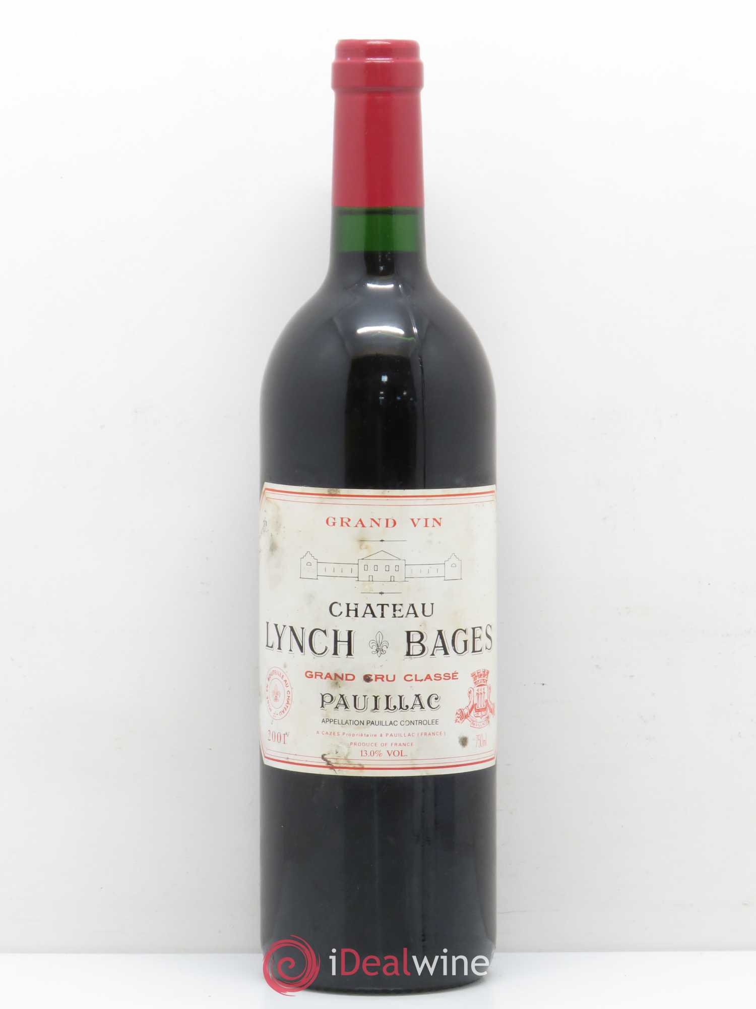 Château Lynch Bages 5ème Grand Cru Classé 2001 - Lot de 1 bouteille - 0
