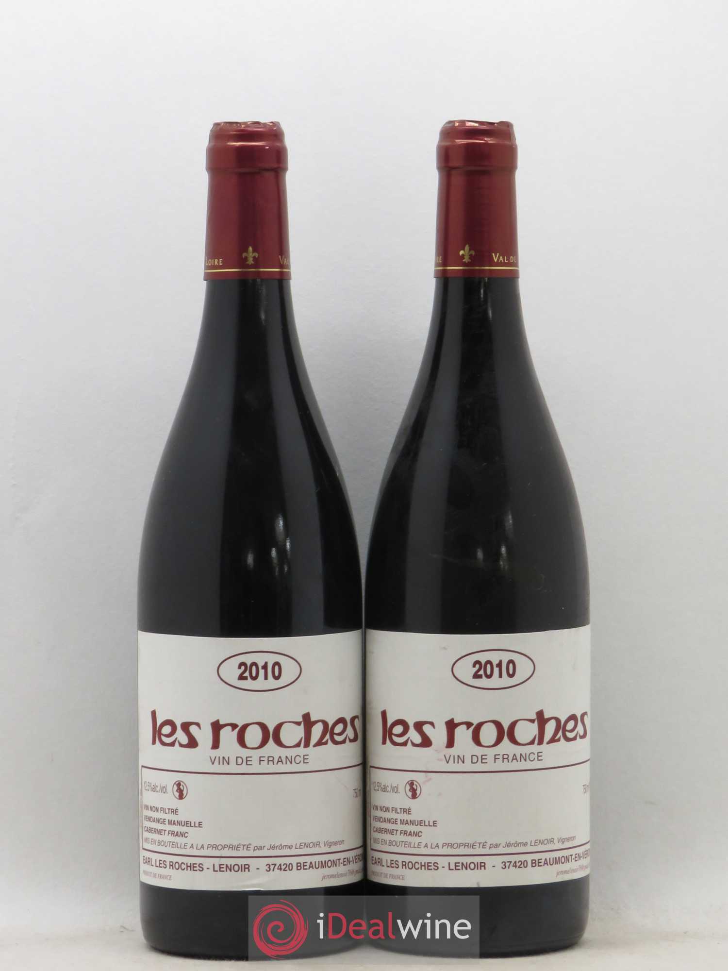 Vin de France Les Roches Lenoir (Domaine) 2010 - Lot de 2 bouteilles - 0