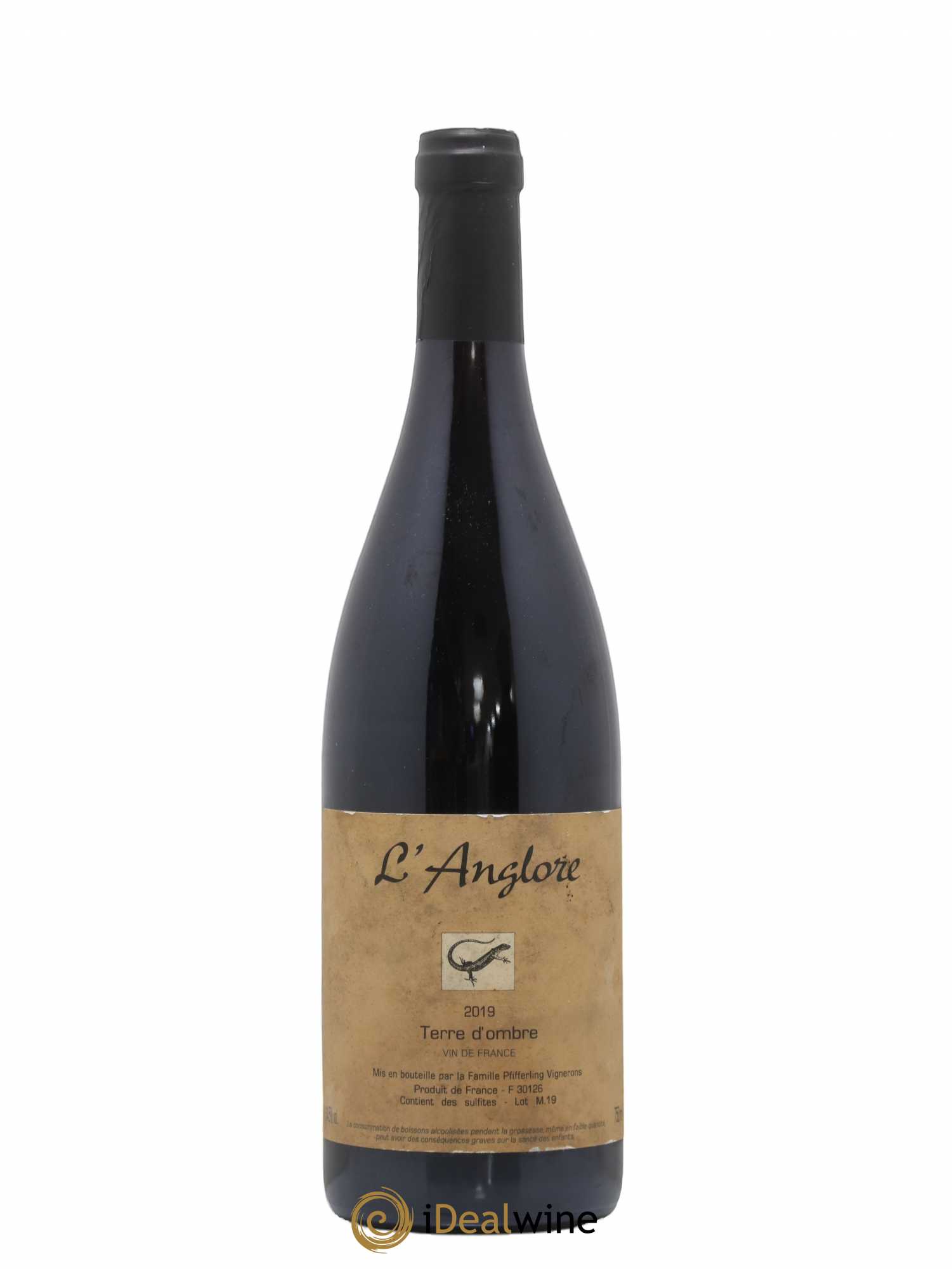 Vin de France Terre d'Ombre L'Anglore 2019 - Lot de 1 bouteille - 0
