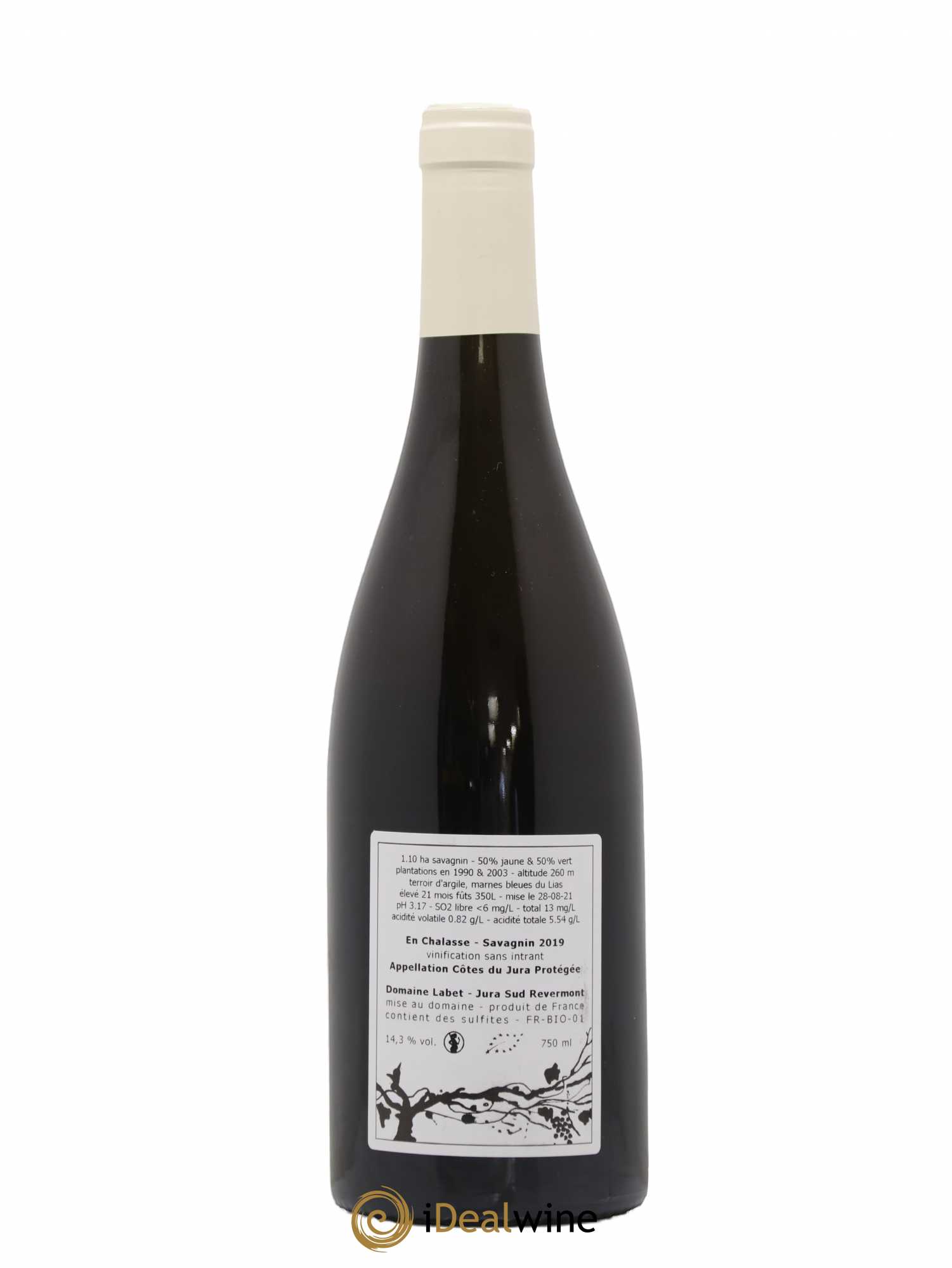 Côtes du Jura Fleur de Savagnin Romain - Julien - Charline Labet En Chalasse 2019 - Lot de 1 bouteille - 1