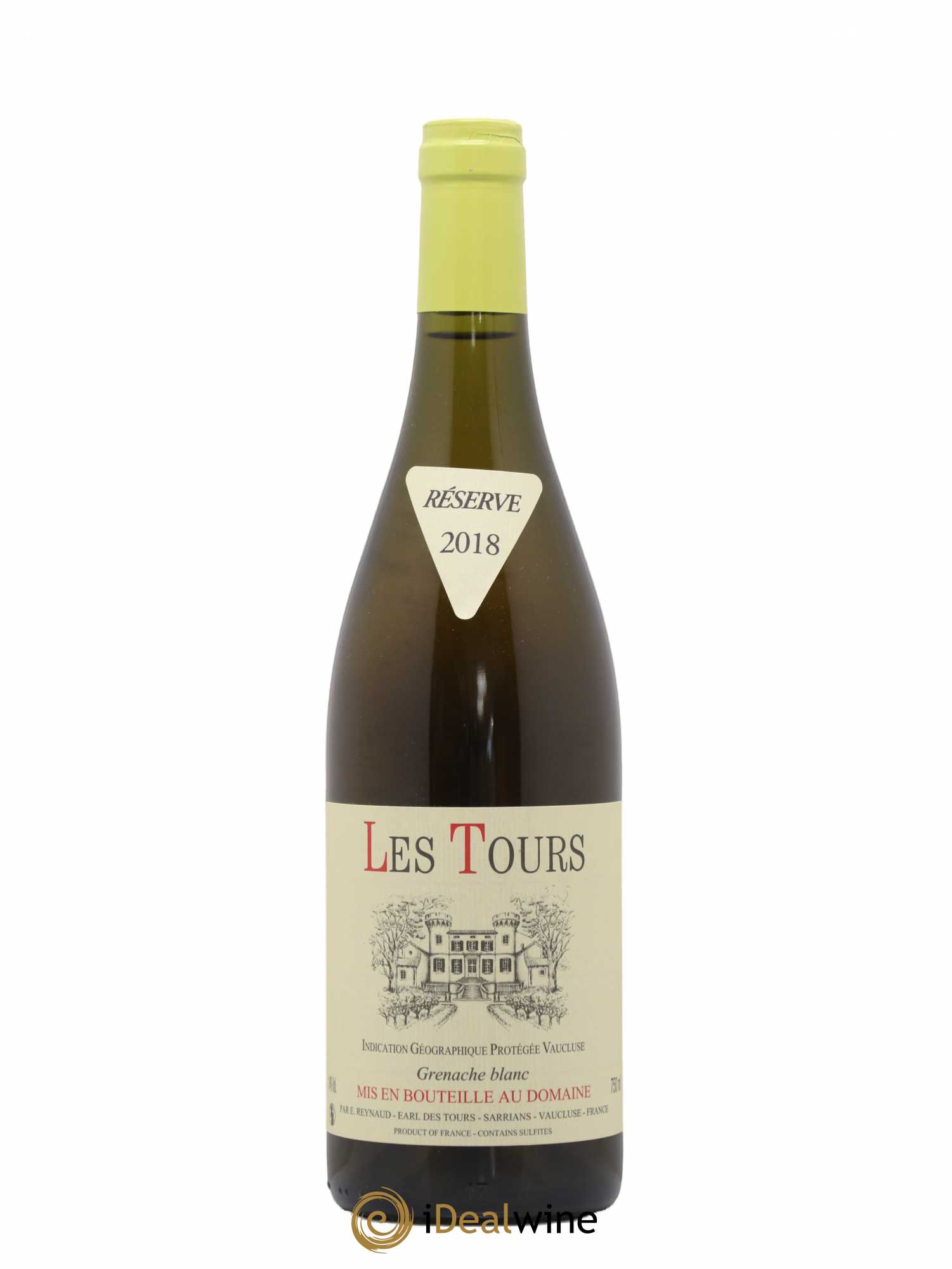 Vaucluse (Vin de Pays de Vaucluse) Les Tours Grenache Blanc Emmanuel Reynaud 2018 - Lot de 1 bouteille - 0
