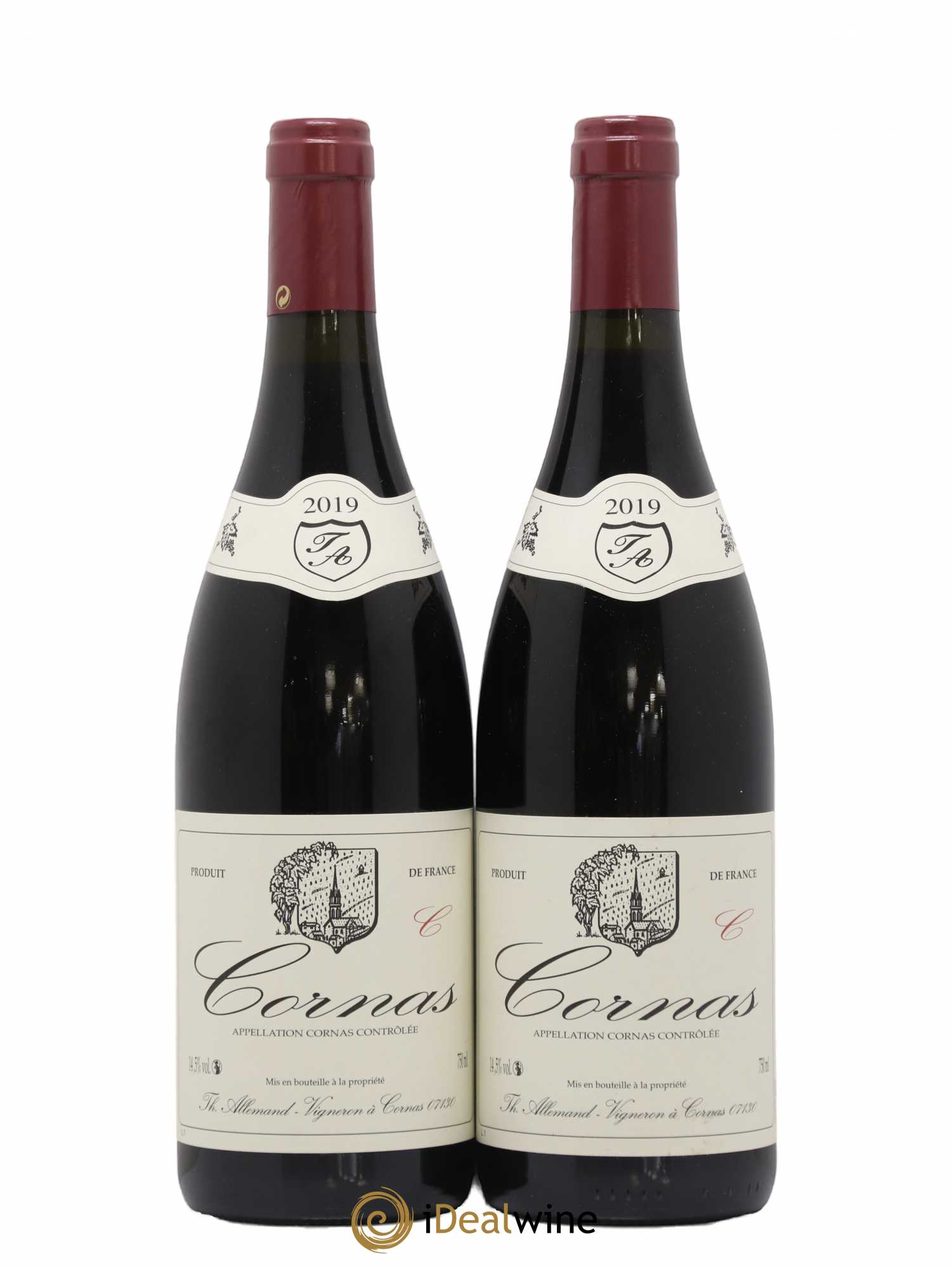 Cornas Chaillot Thierry Allemand 2019 - Lot de 2 bouteilles - 0
