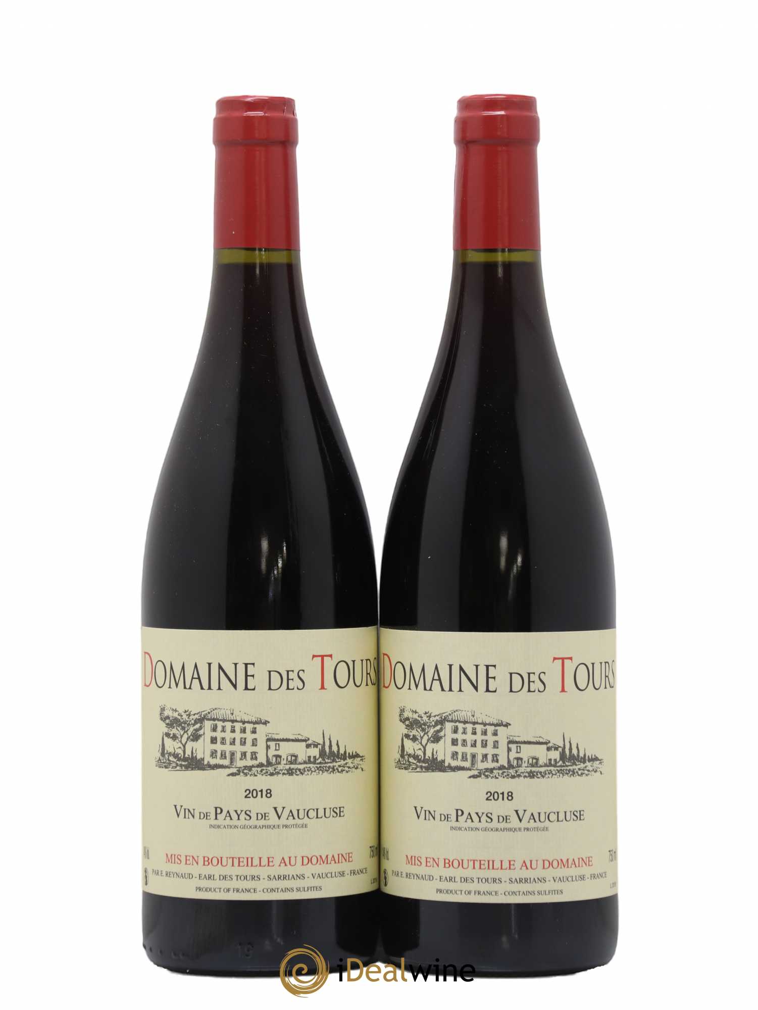 Vaucluse (Vin de Pays de Vaucluse) Domaine des Tours Emmanuel Reynaud 2018 - Lot de 2 bouteilles - 0