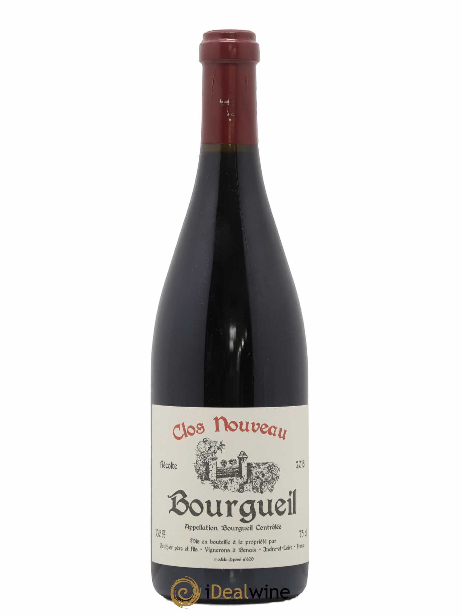 Bourgueil Clos Nouveau Domaine du Bel Air 2018 - Lot de 1 bouteille - 0