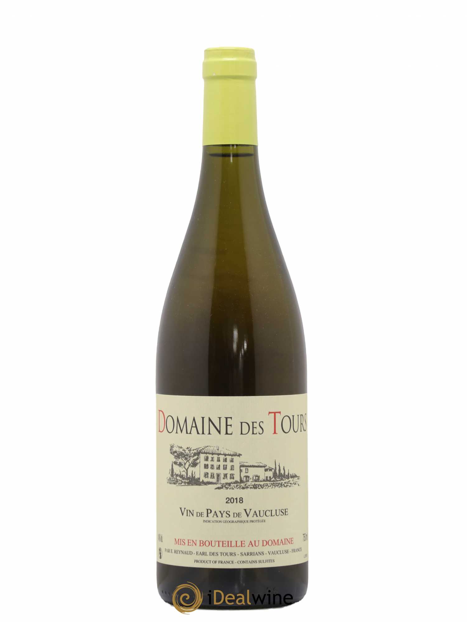 Vaucluse (Vin de Pays de Vaucluse) Domaine des Tours Emmanuel Reynaud 2018 - Lot de 1 bouteille - 0