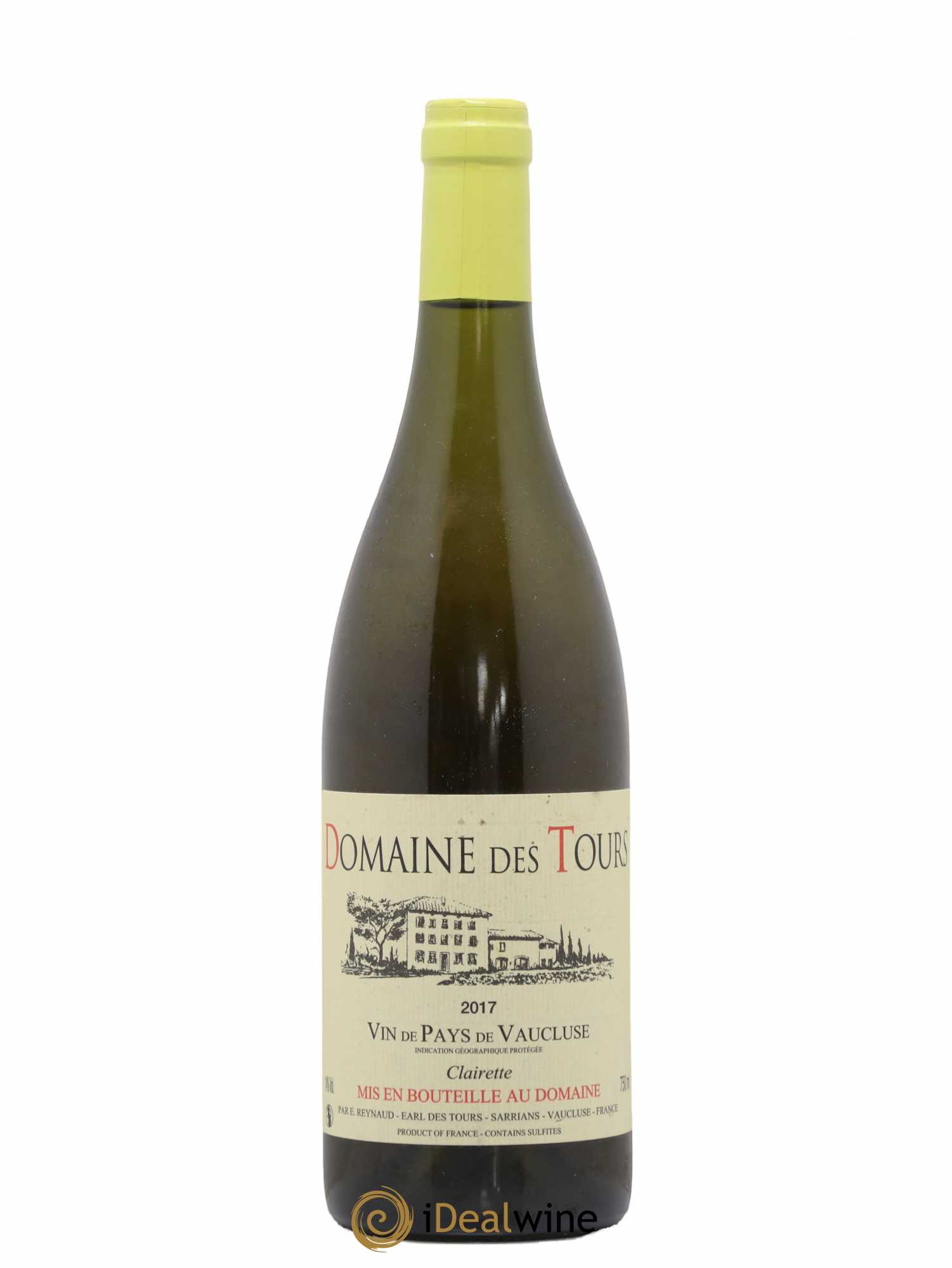 Vaucluse (Vin de Pays de Vaucluse) Domaine des Tours Emmanuel Reynaud Clairette 2017 - Lot de 1 bouteille - 0