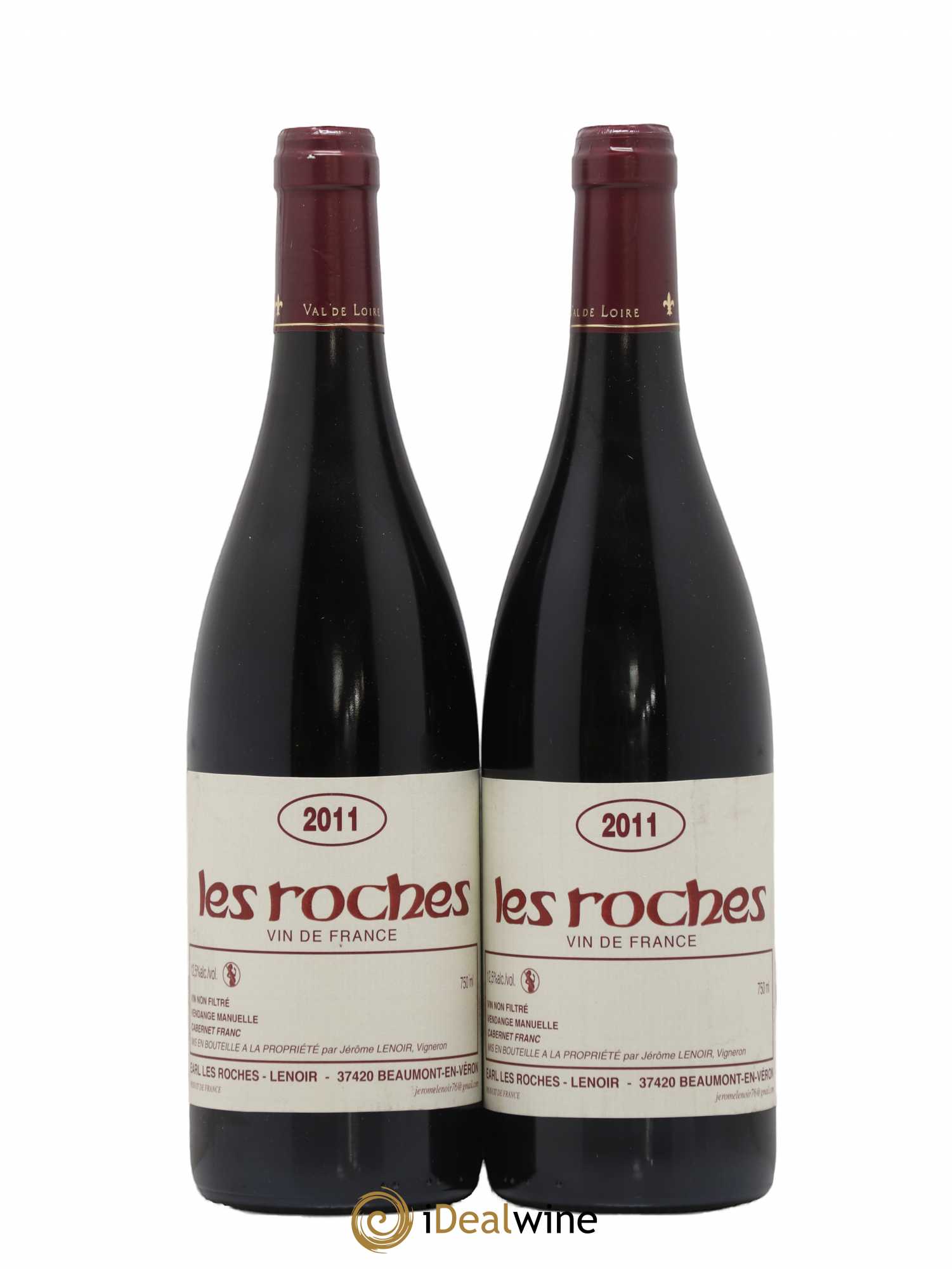 Vin de France Les Roches Lenoir (Domaine) 2011 - Lot de 2 bouteilles - 0