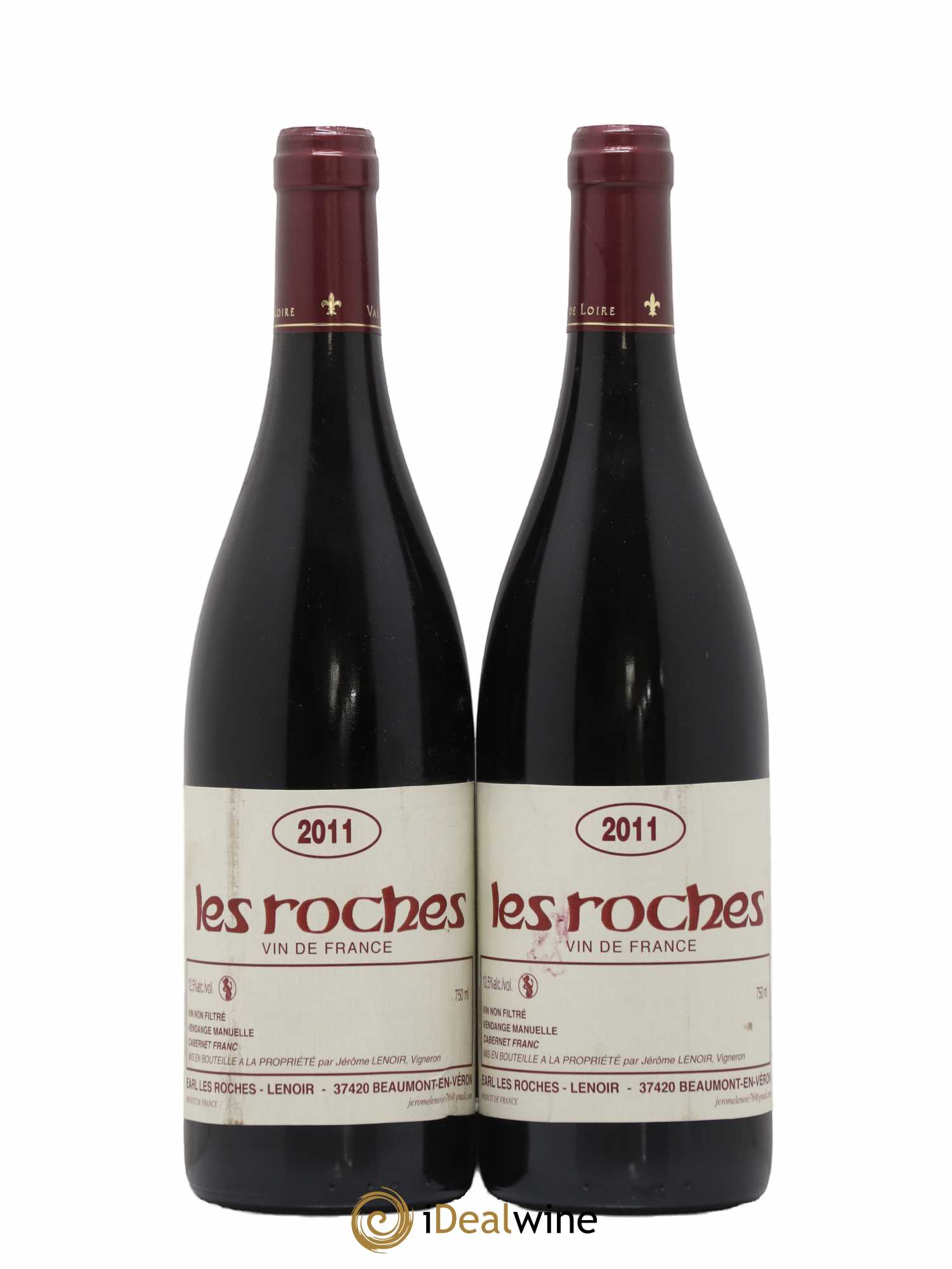 Vin de France Les Roches Lenoir (Domaine) 2011 - Lot de 2 bouteilles - 0