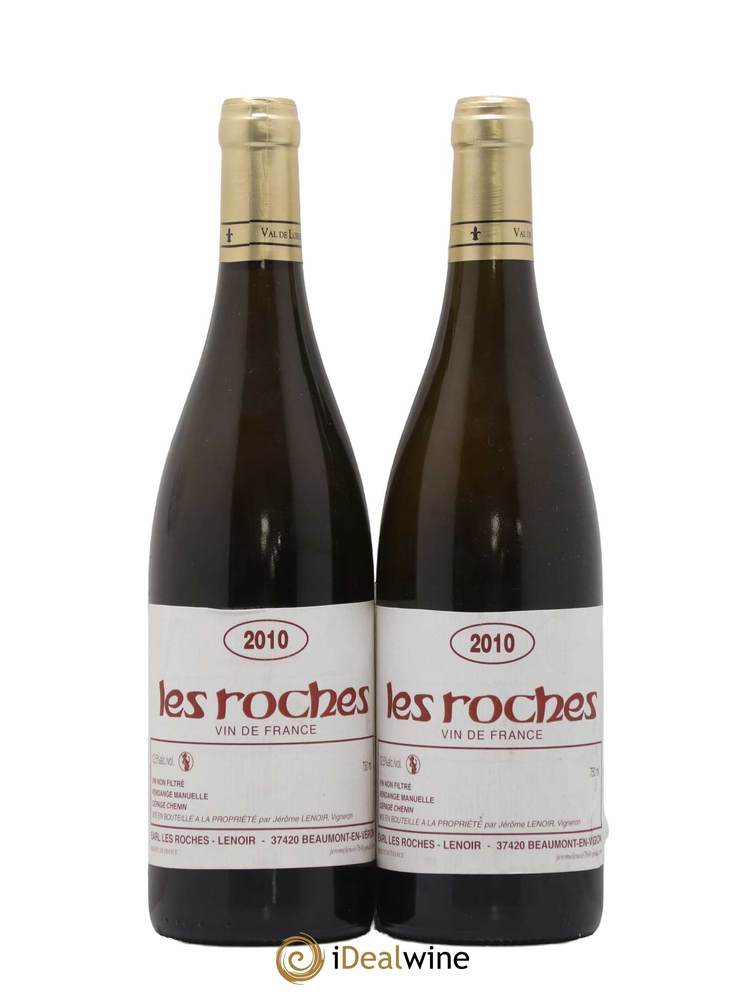 Vin de France Les Roches Lenoir (Domaine) 2010 - Lot de 2 bouteilles - 0