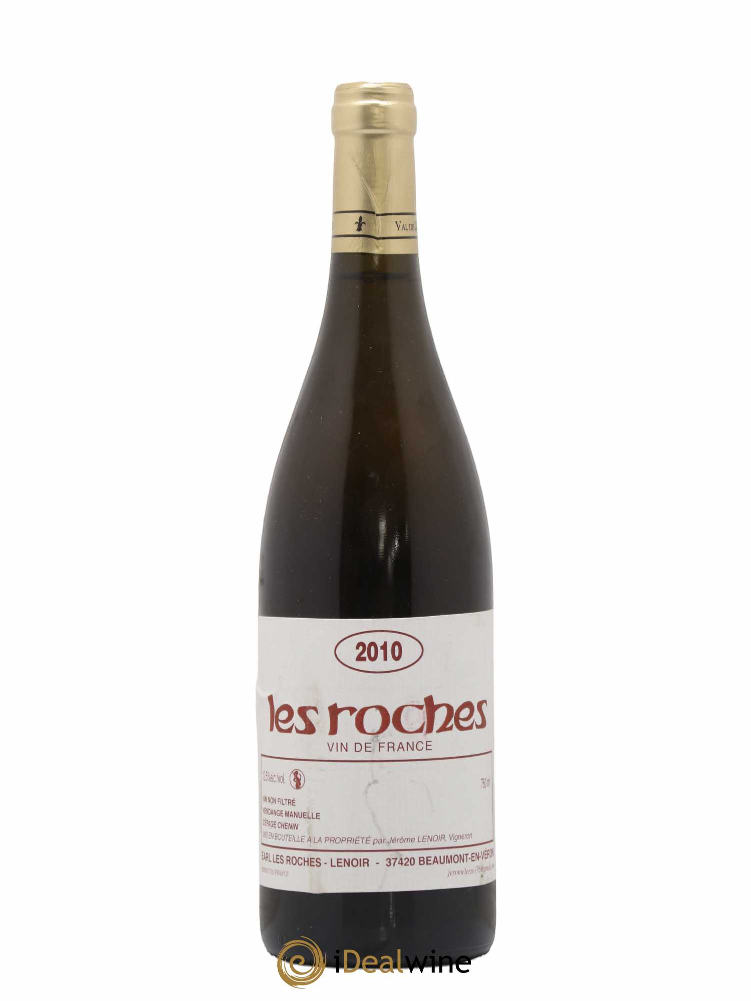 Vin de France Les Roches Lenoir (Domaine) 2010 - Lot de 1 bouteille - 0