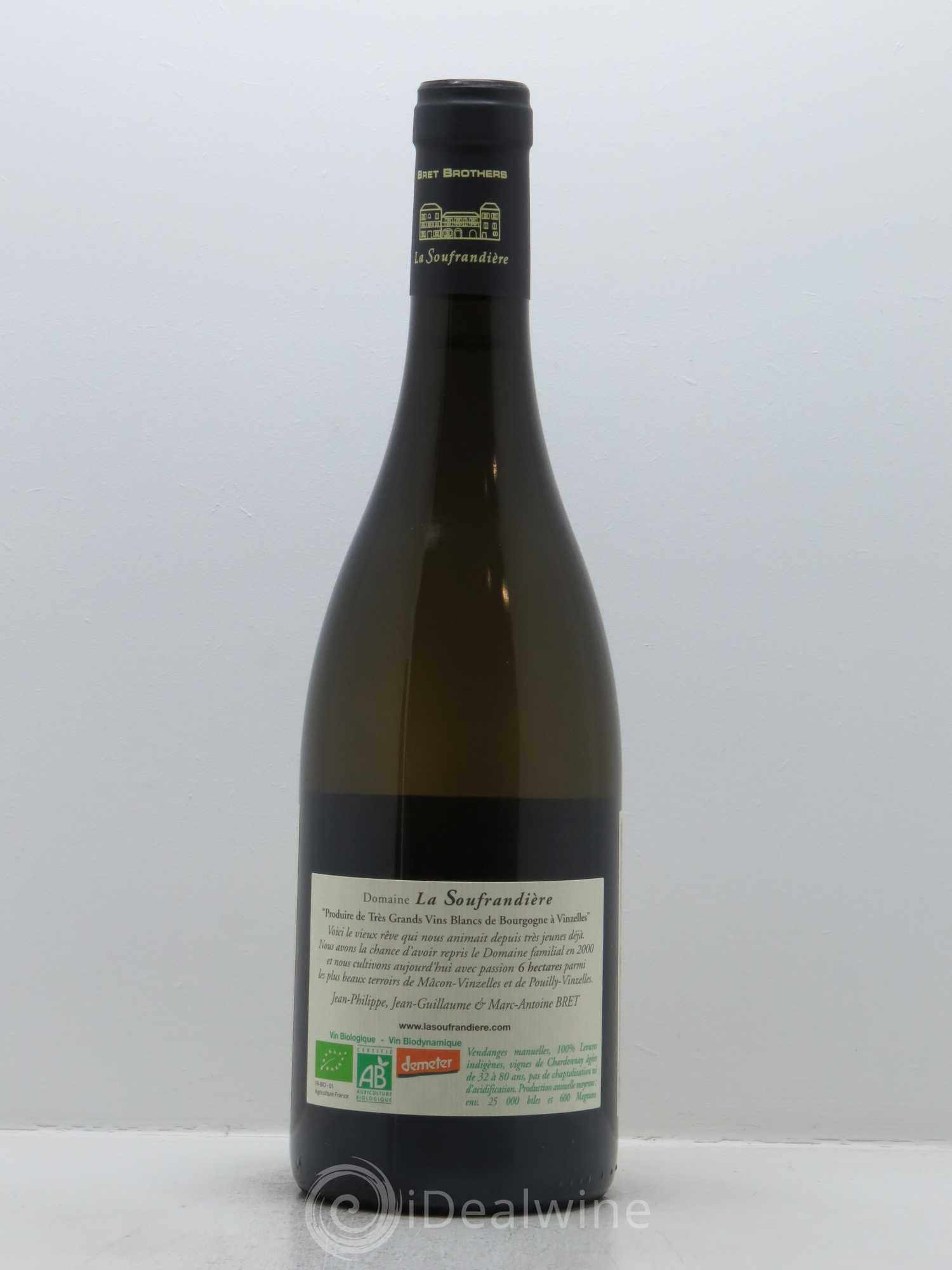 Mâcon-Vinzelles Le Clos de Grand-Père La Soufrandière - Bret Brothers 2016 - Lot de 1 bouteille - 2
