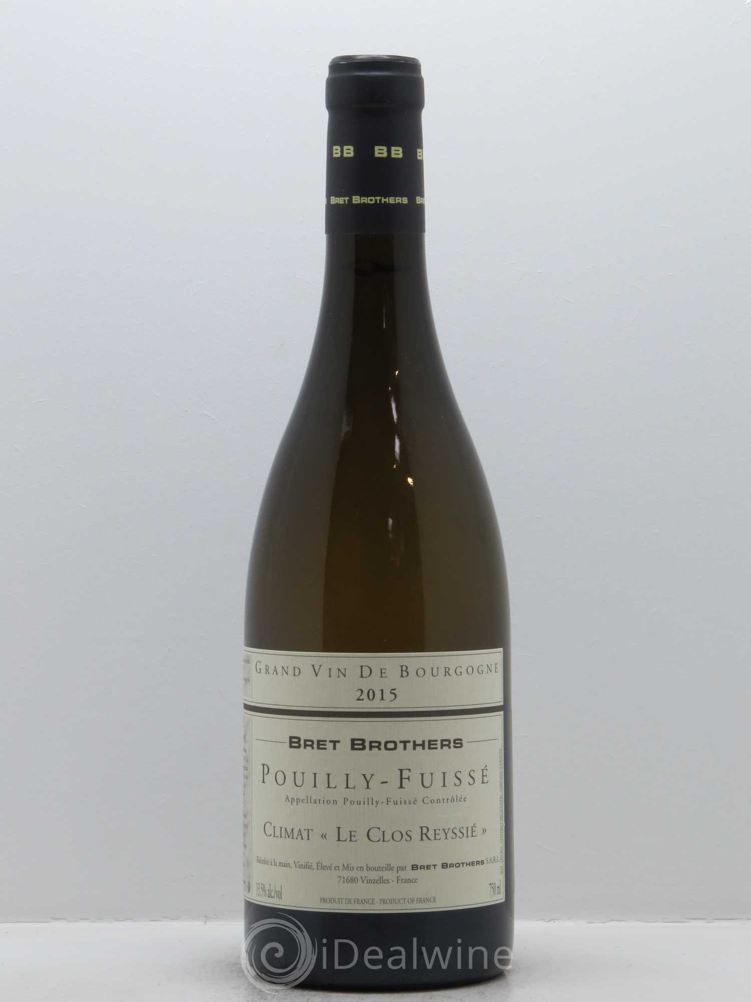 Pouilly-Fuissé Le Clos Reyssié Bret Brothers 2015 - Lot de 1 bouteille - 0