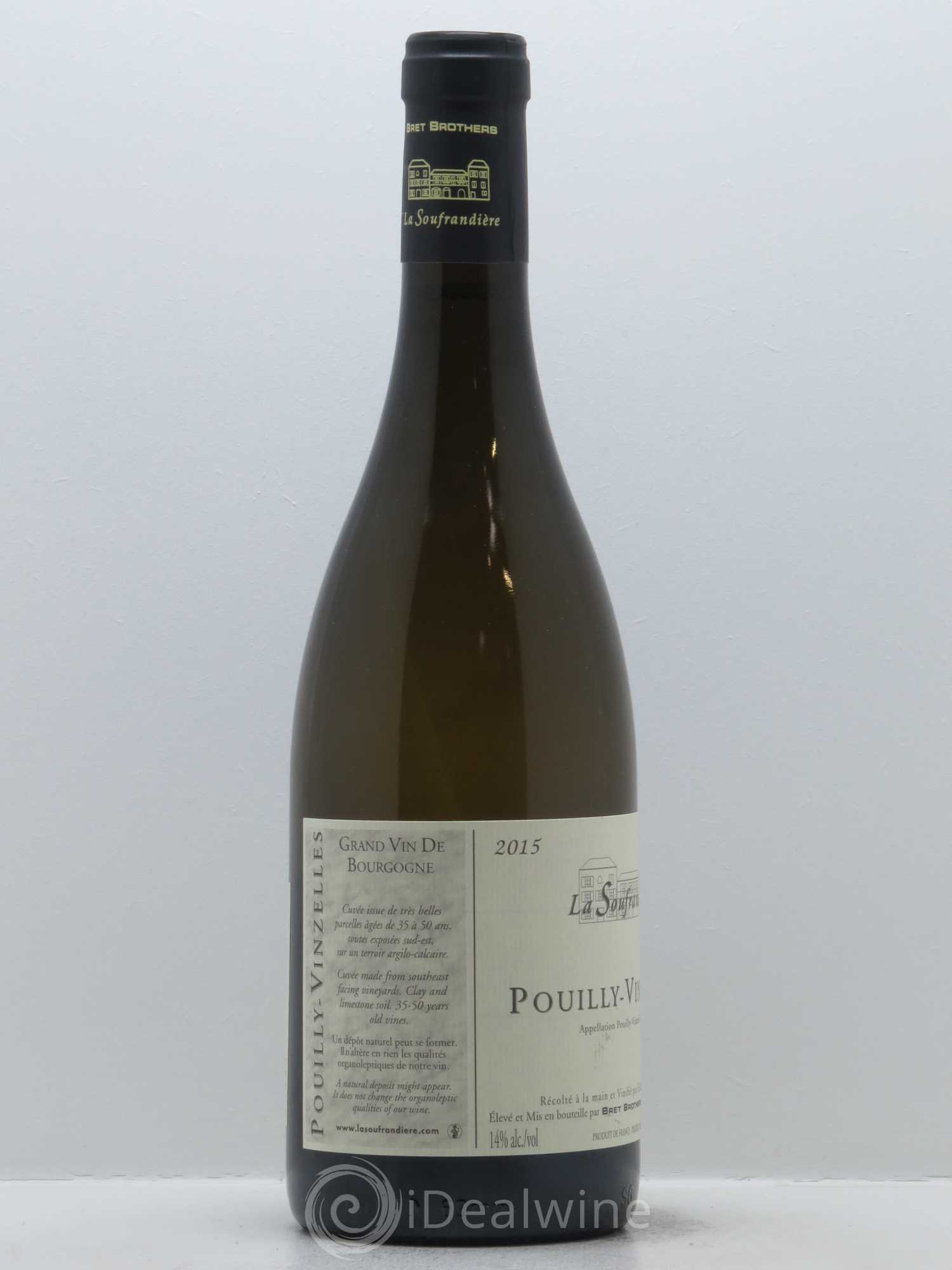 Pouilly-Vinzelles La Soufrandière - Bret Brothers 2015 - Posten von 1 Flasche - 1