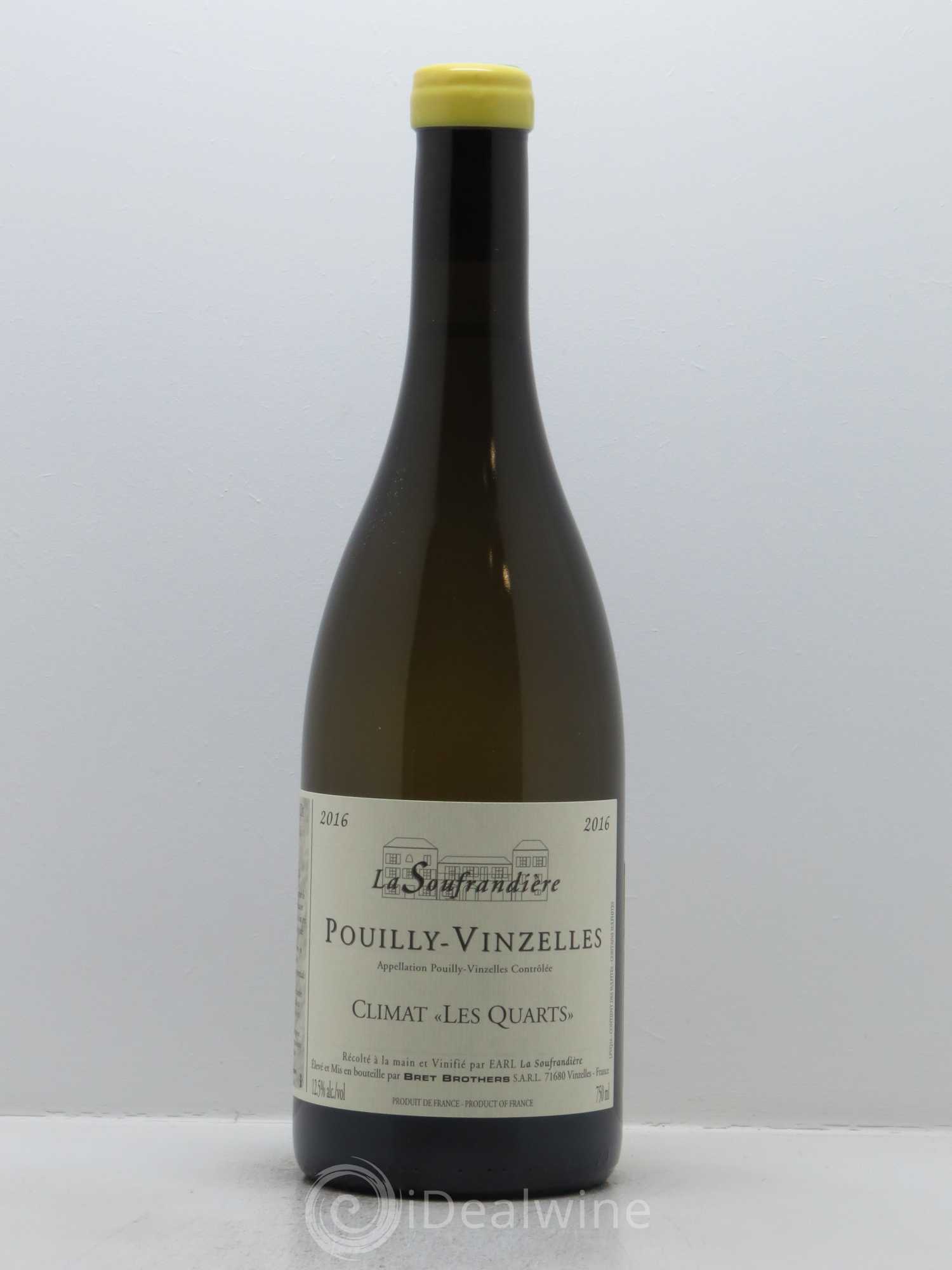 Pouilly-Vinzelles Les Quarts La Soufrandière - Bret Brothers 2016 - Lot de 1 bouteille - 0