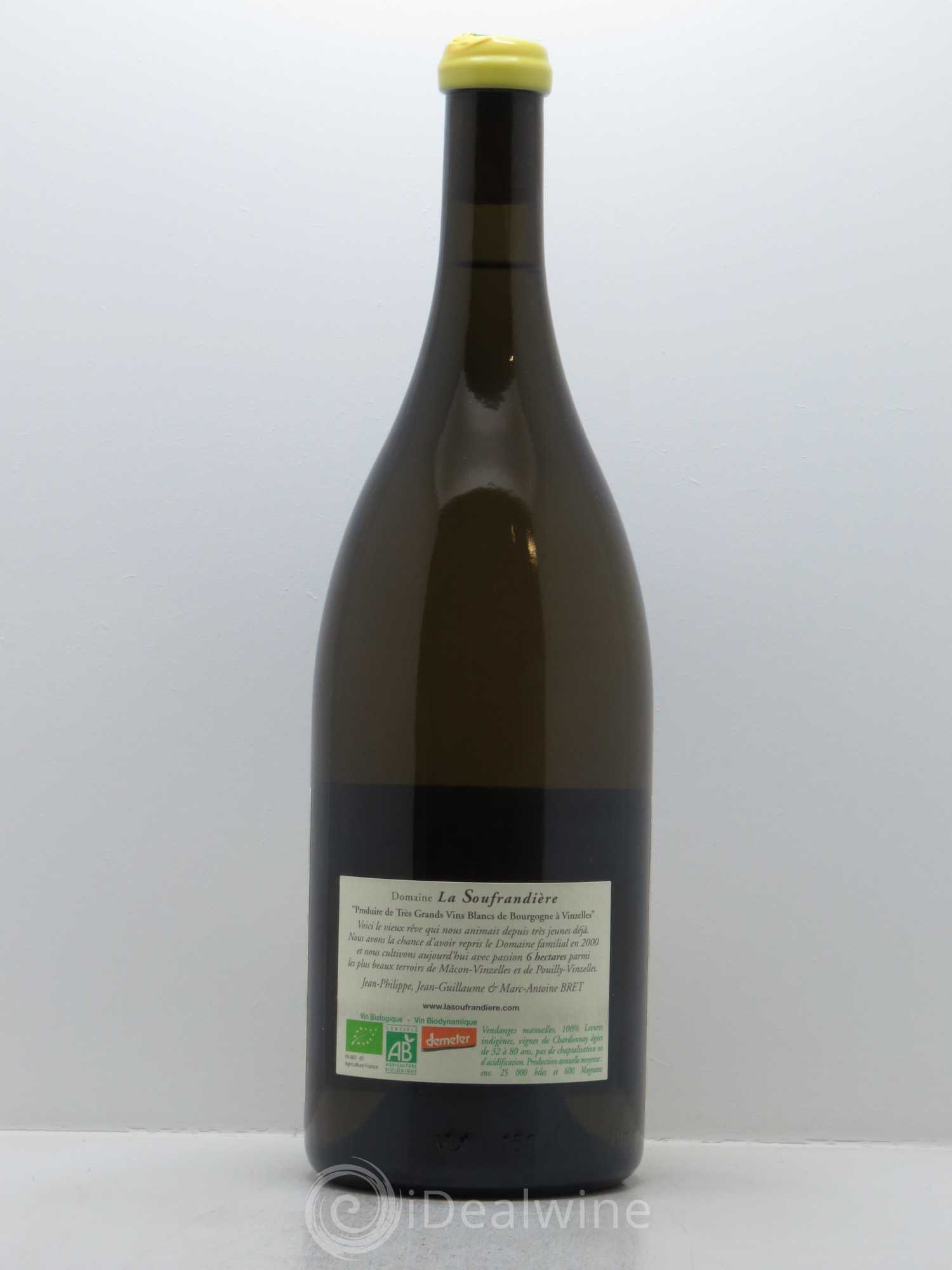 Pouilly-Vinzelles Les Quarts La Soufrandière - Bret Brothers 2016 - Lot de 1 magnum - 2
