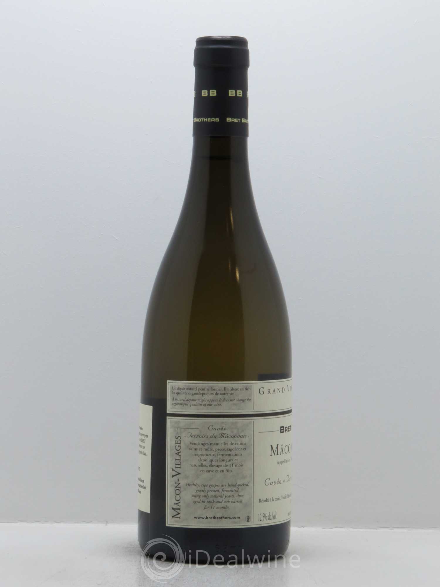 Mâcon Terroirs de Mâconnais Bret Brothers 2016 - Lot de 1 bouteille - 1