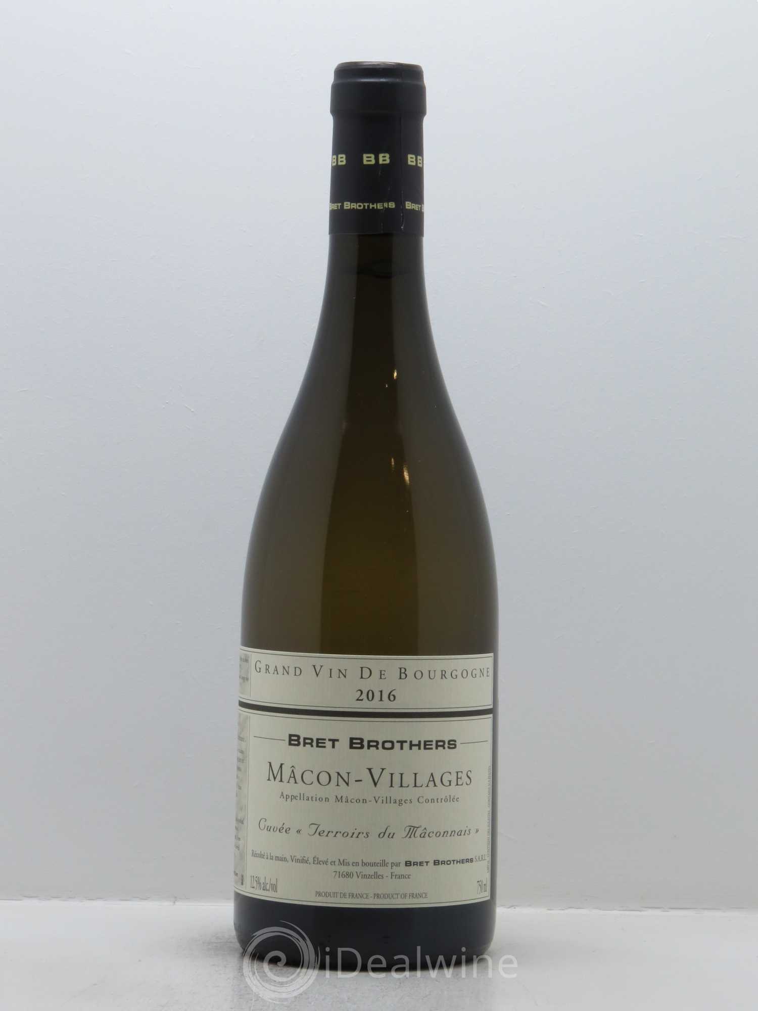 Mâcon Terroirs de Mâconnais Bret Brothers 2016 - Lot de 1 bouteille - 0