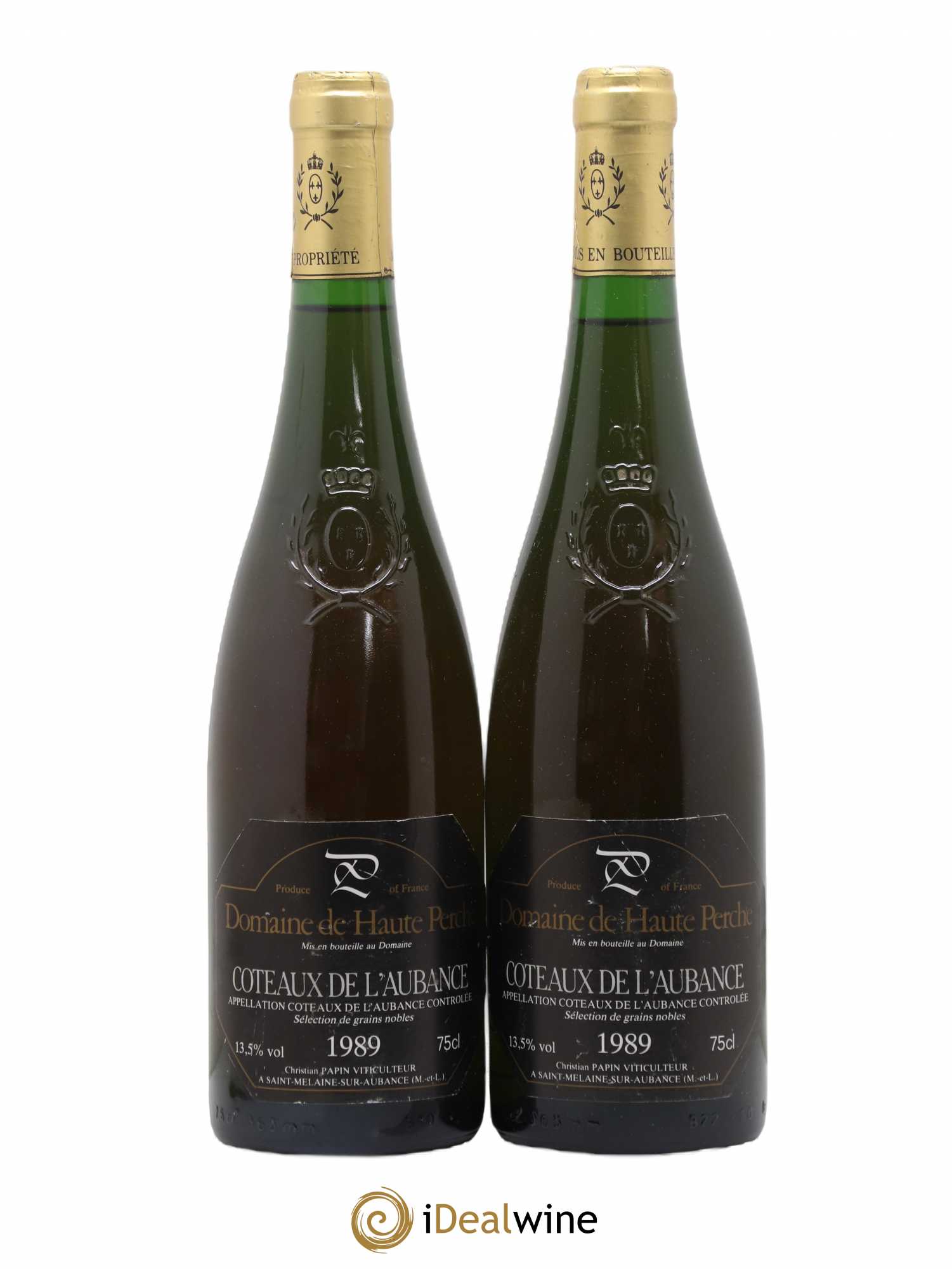 Coteaux de l'Aubance Domaine de Haute Perche (sans prix de réserve) 1989 - Lotto di 2 bottiglie - 0