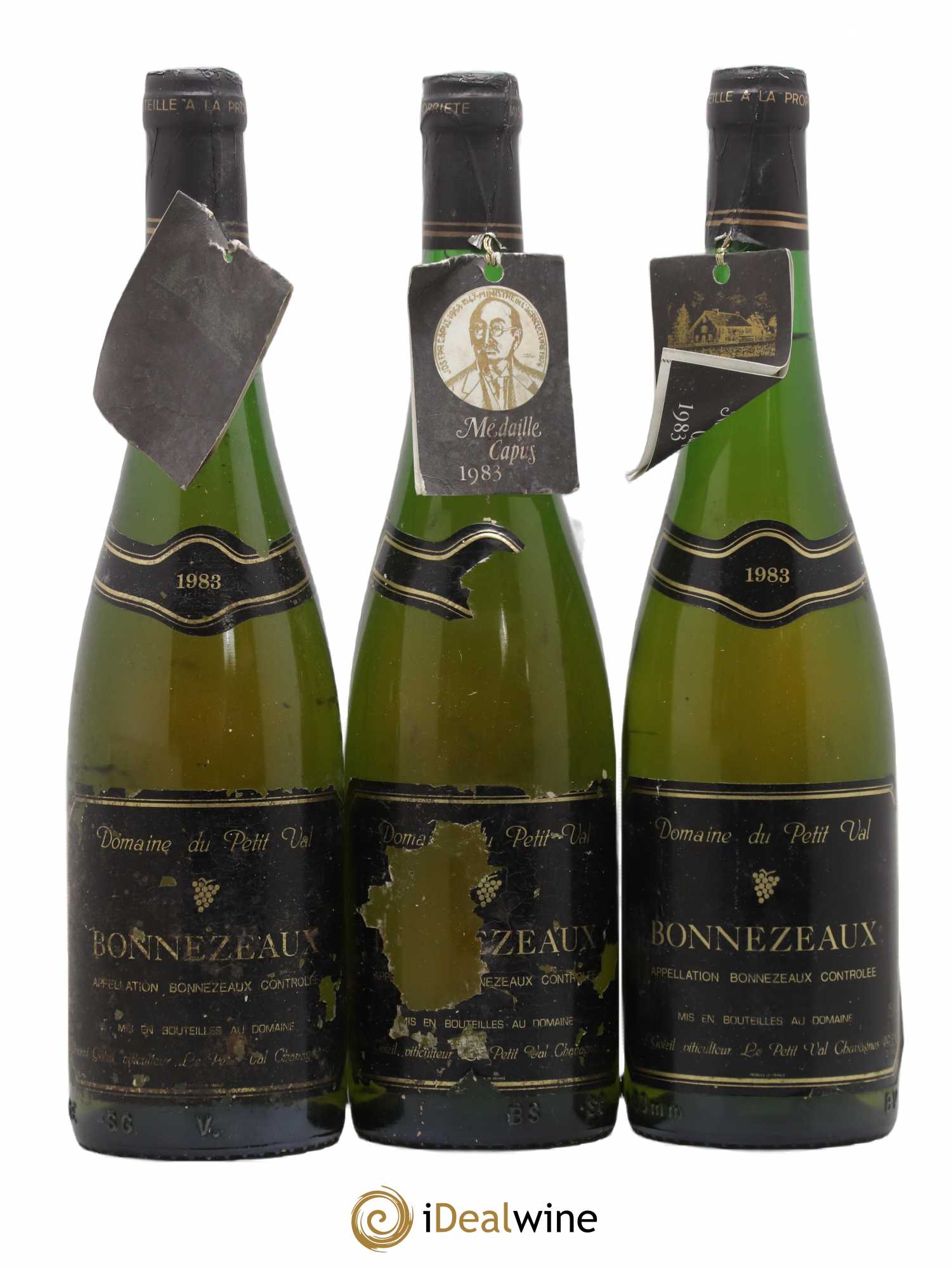 Bonnezeaux Domaine Du Petit Val Vincent Goizil (sans prix de réserve) 1983 - Lotto di 3 bottiglie - 0