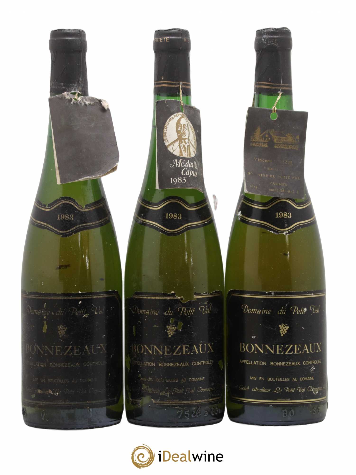 Bonnezeaux Domaine Du Petit Val Vincent Goizil (sans prix de réserve) 1983 - Lotto di 3 bottiglie - 0